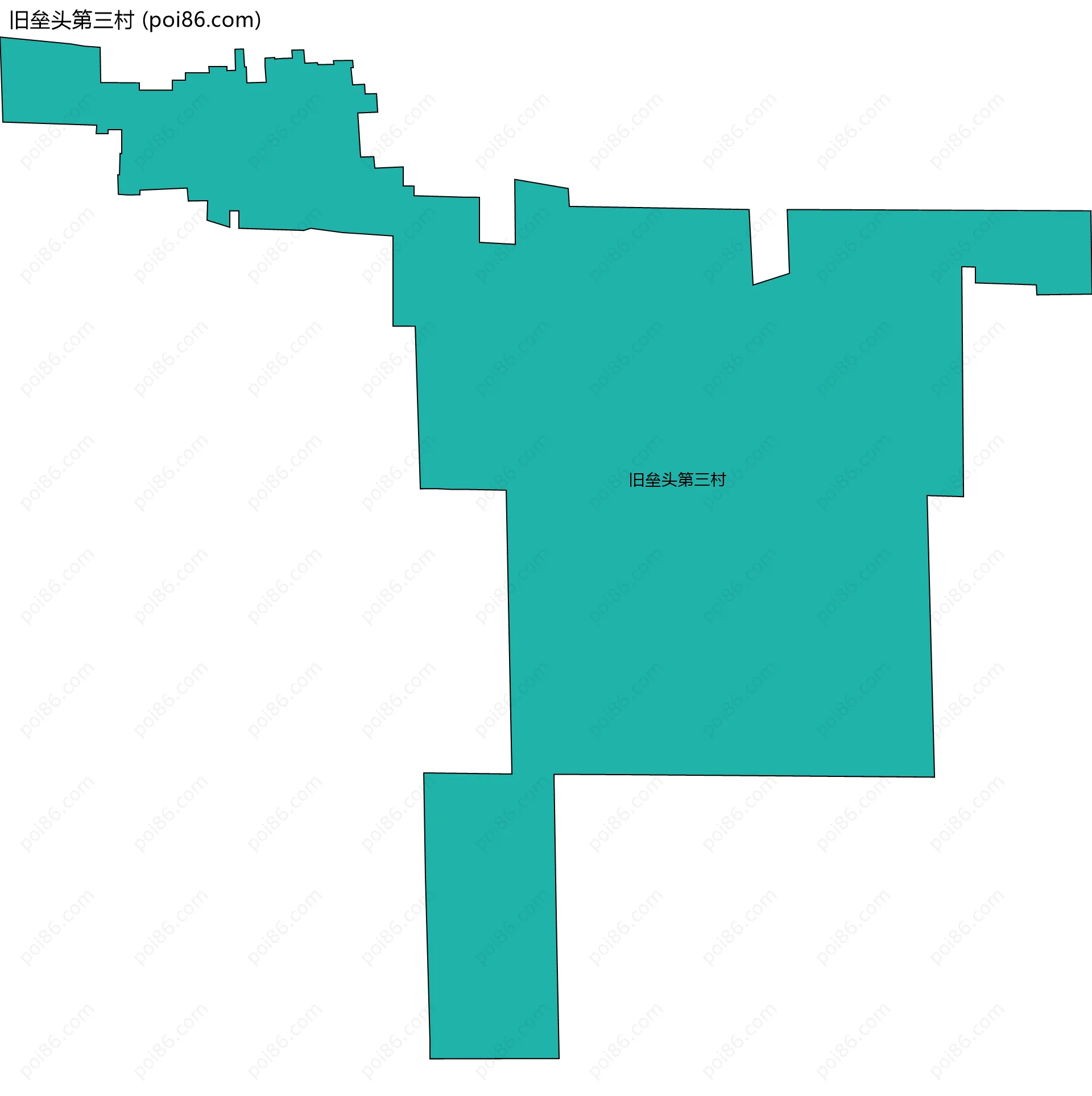 旧垒头第三村边界地图