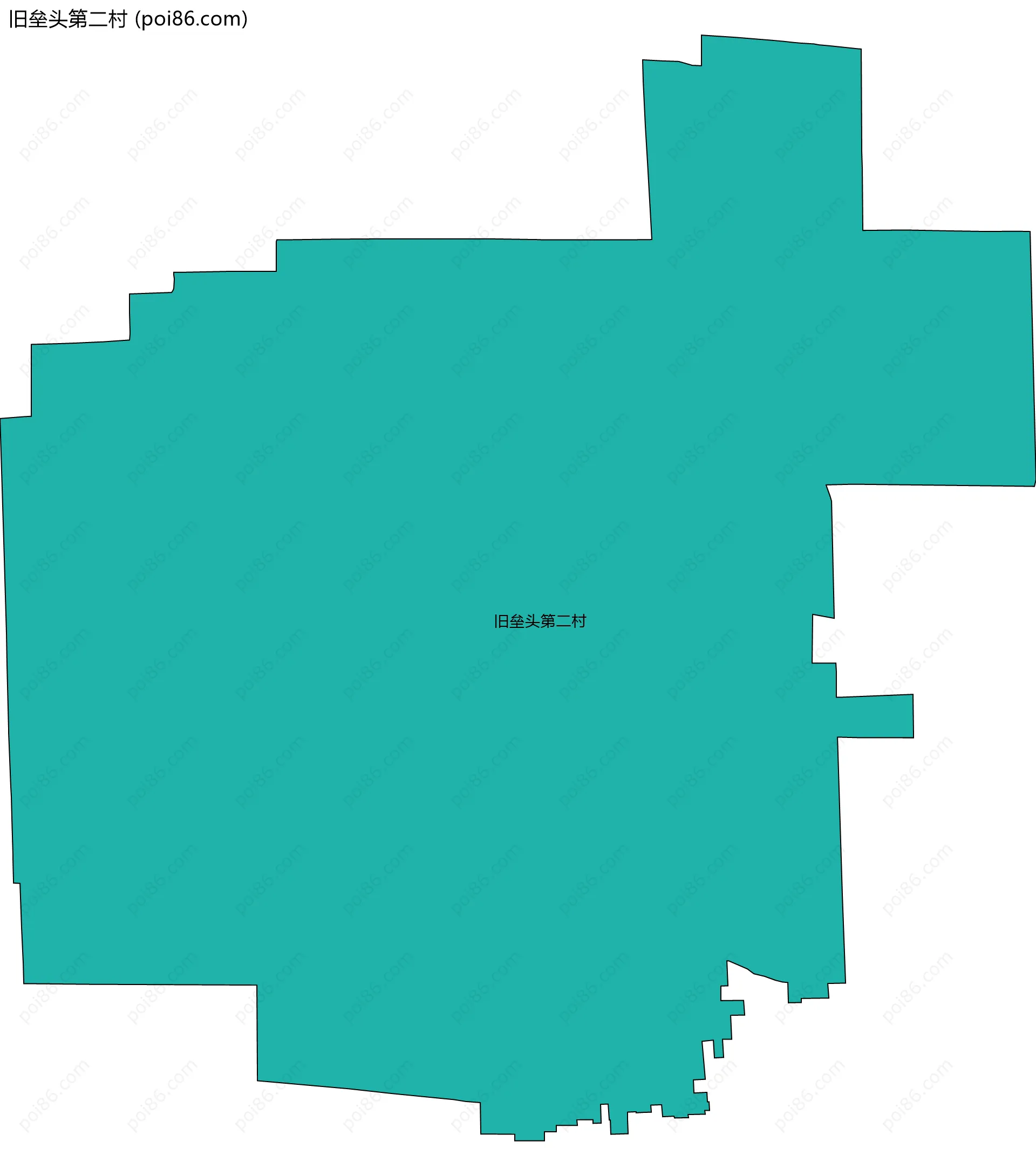 旧垒头第二村边界地图