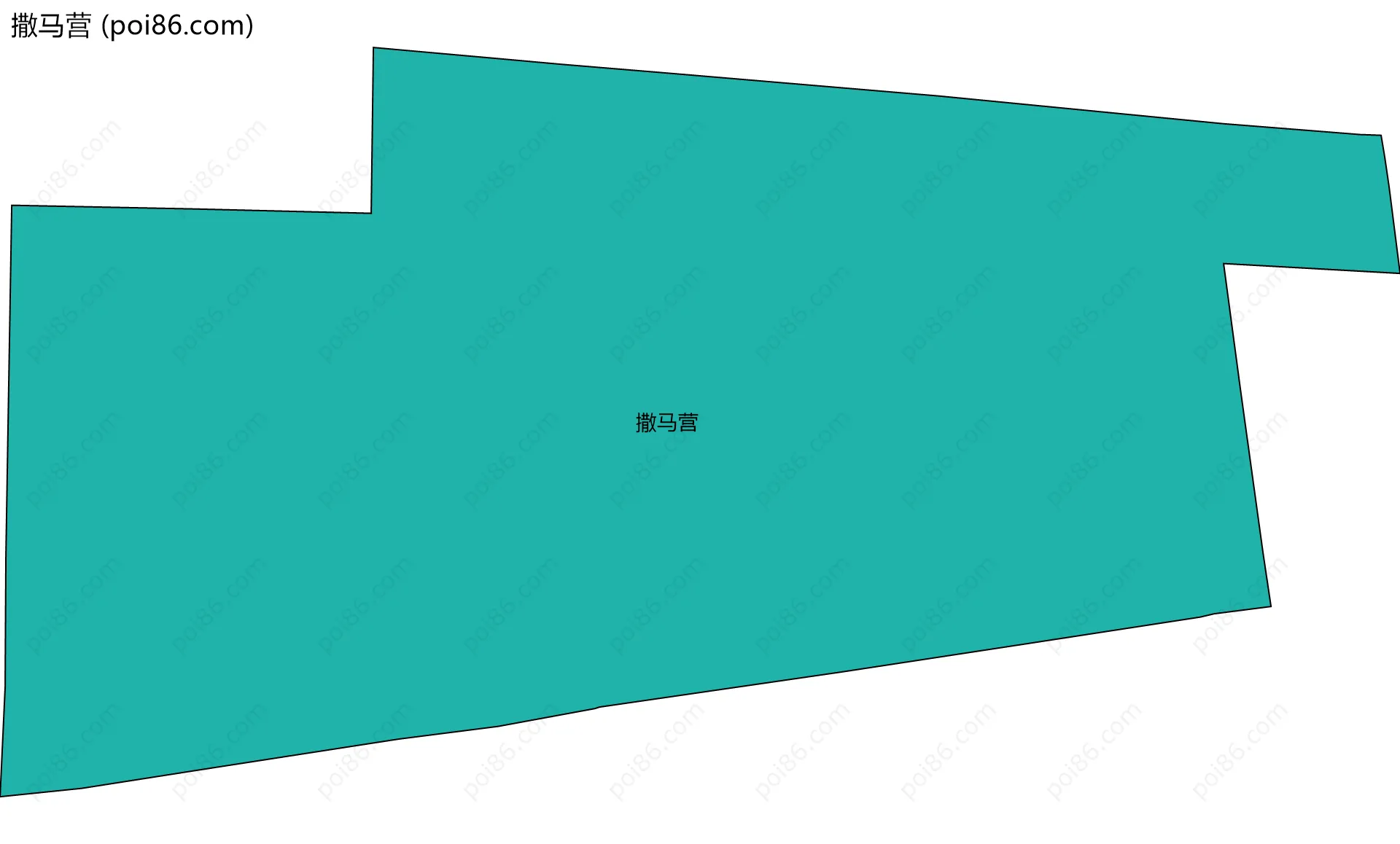 撒马营边界地图