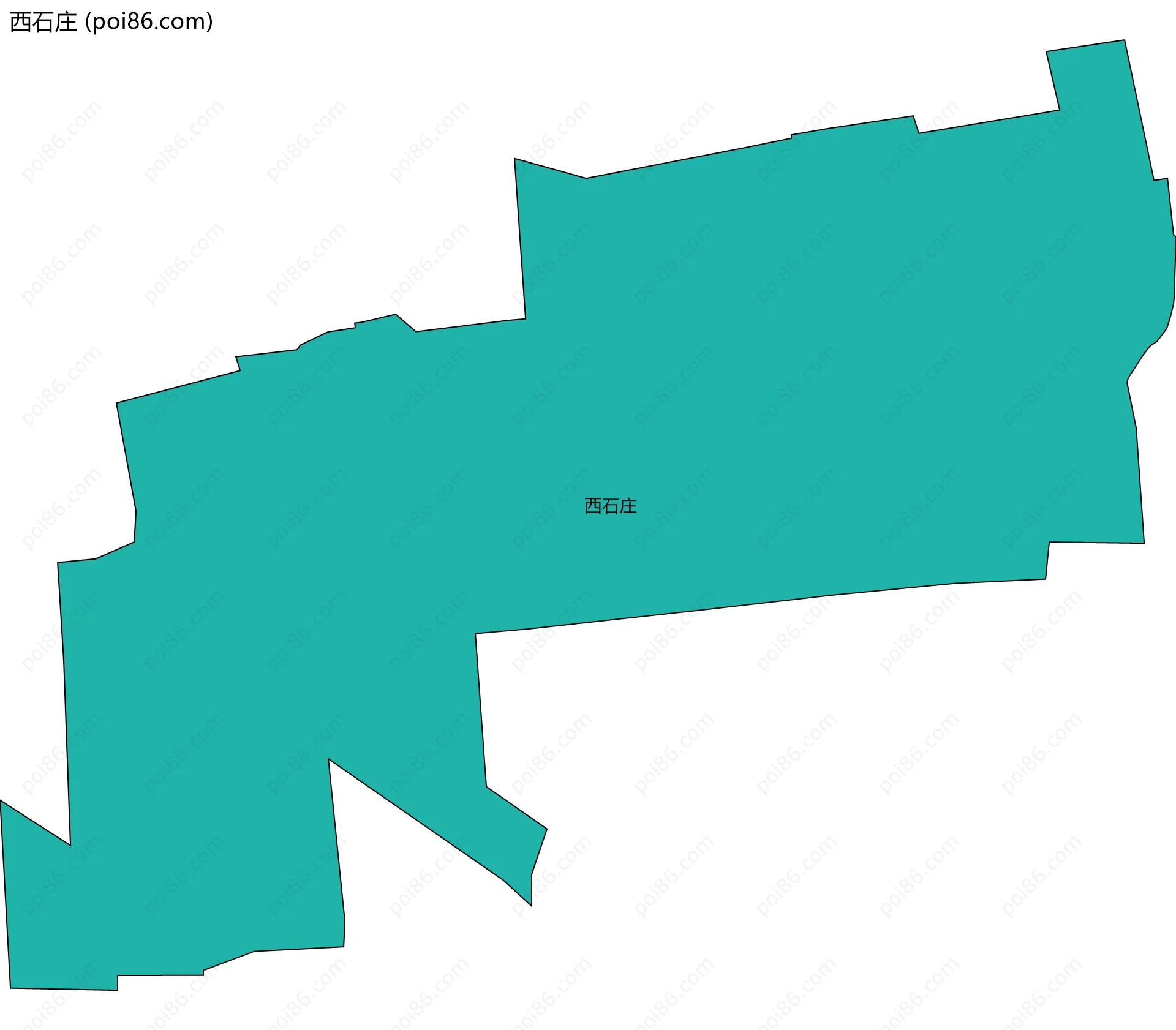 西石庄边界地图