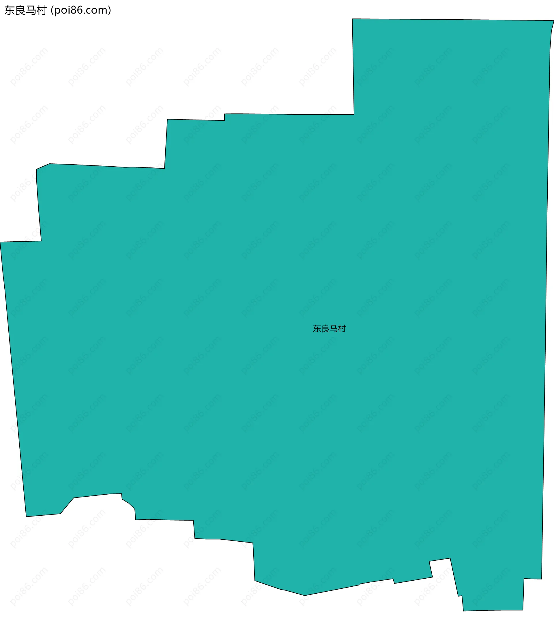 东良马村边界地图