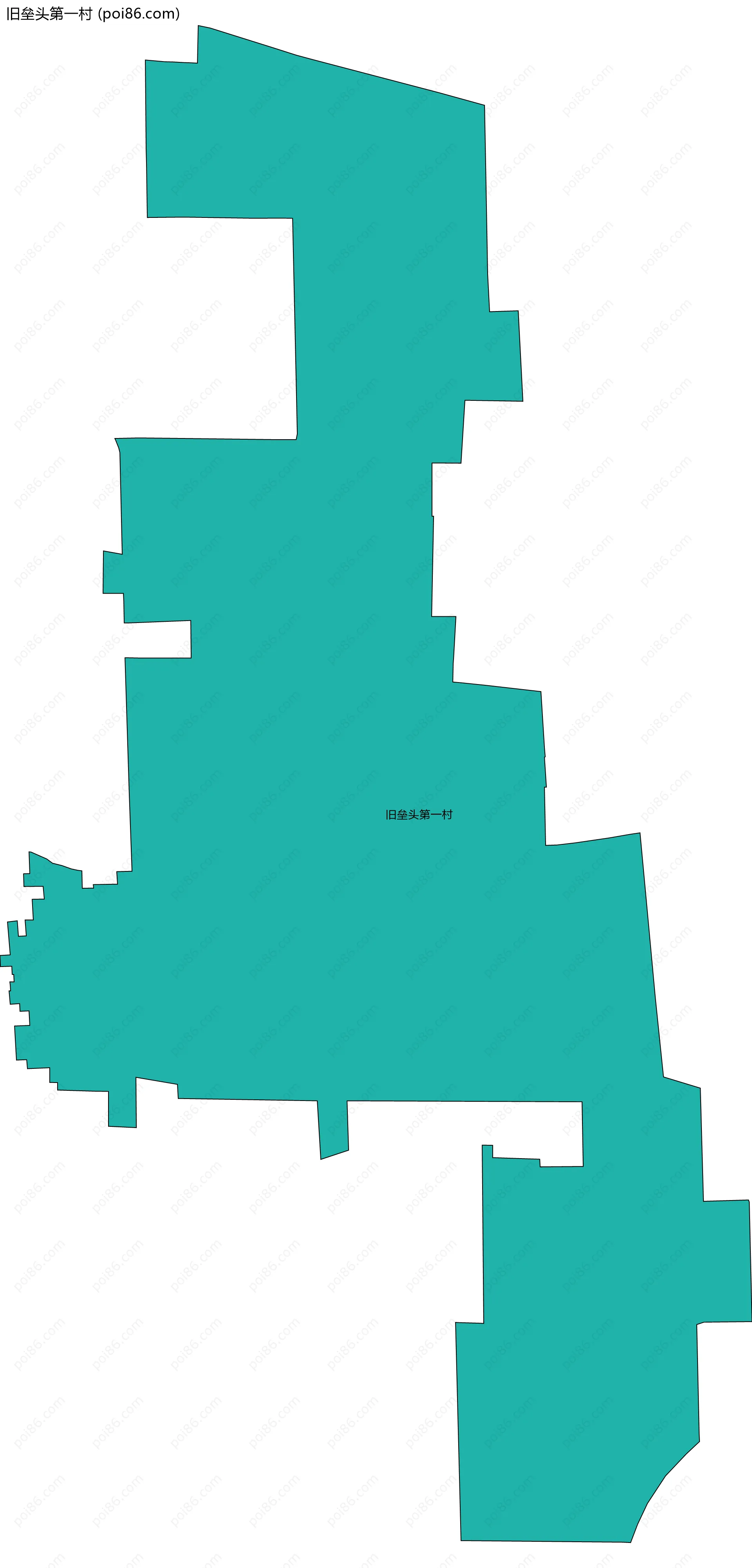 旧垒头第一村边界地图
