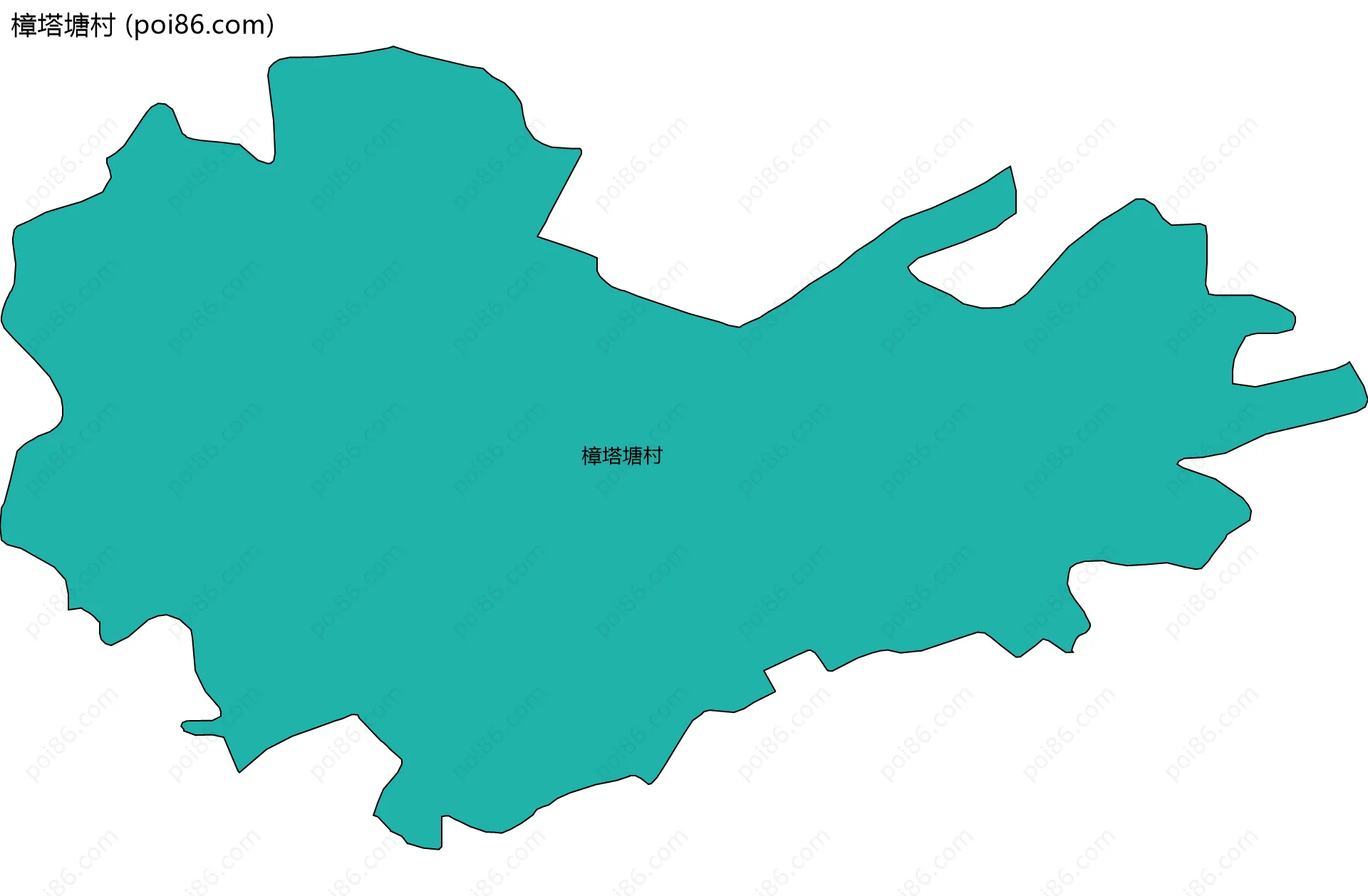 樟塔塘村边界地图