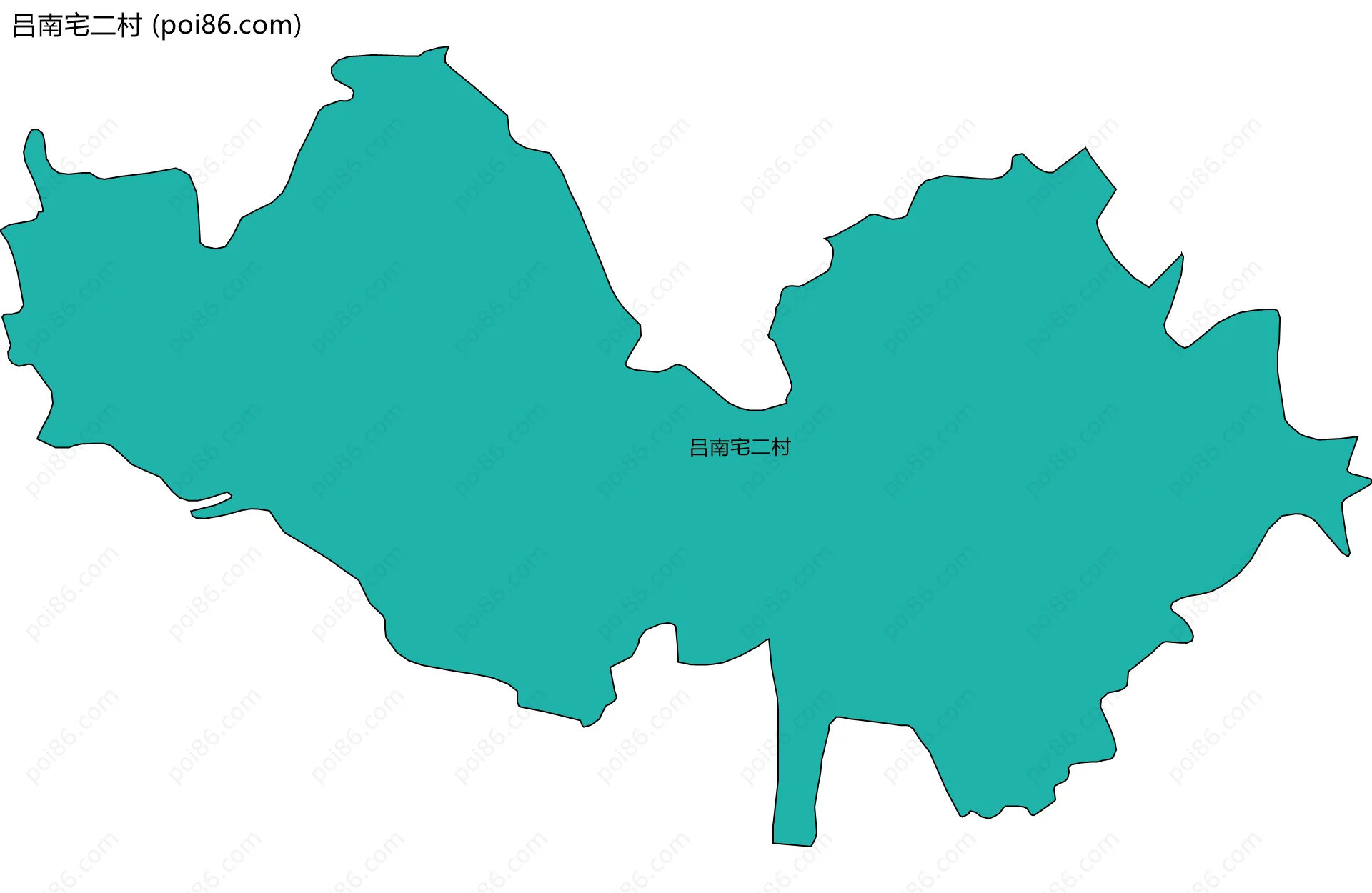 吕南宅二村边界地图