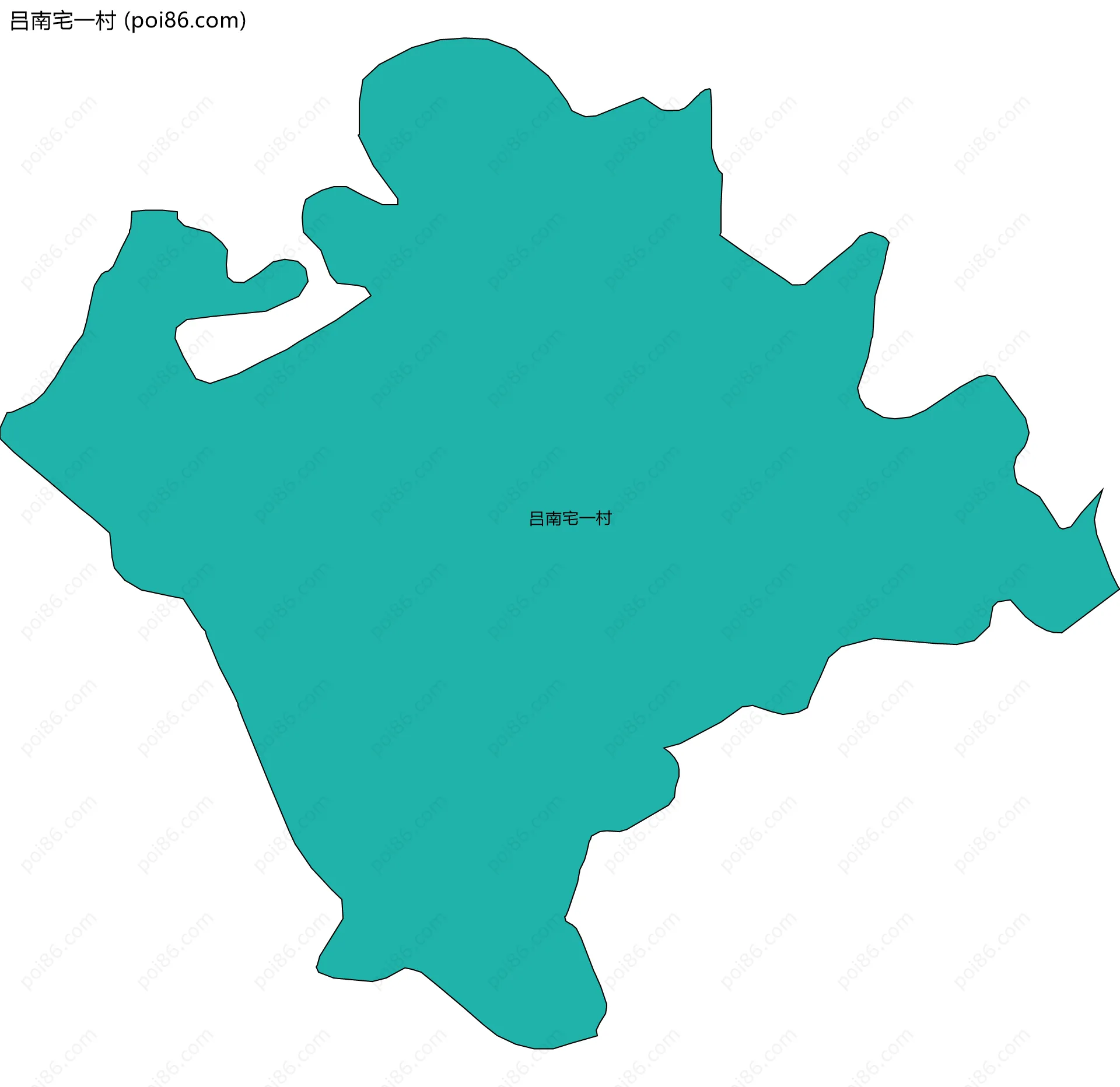 吕南宅一村边界地图