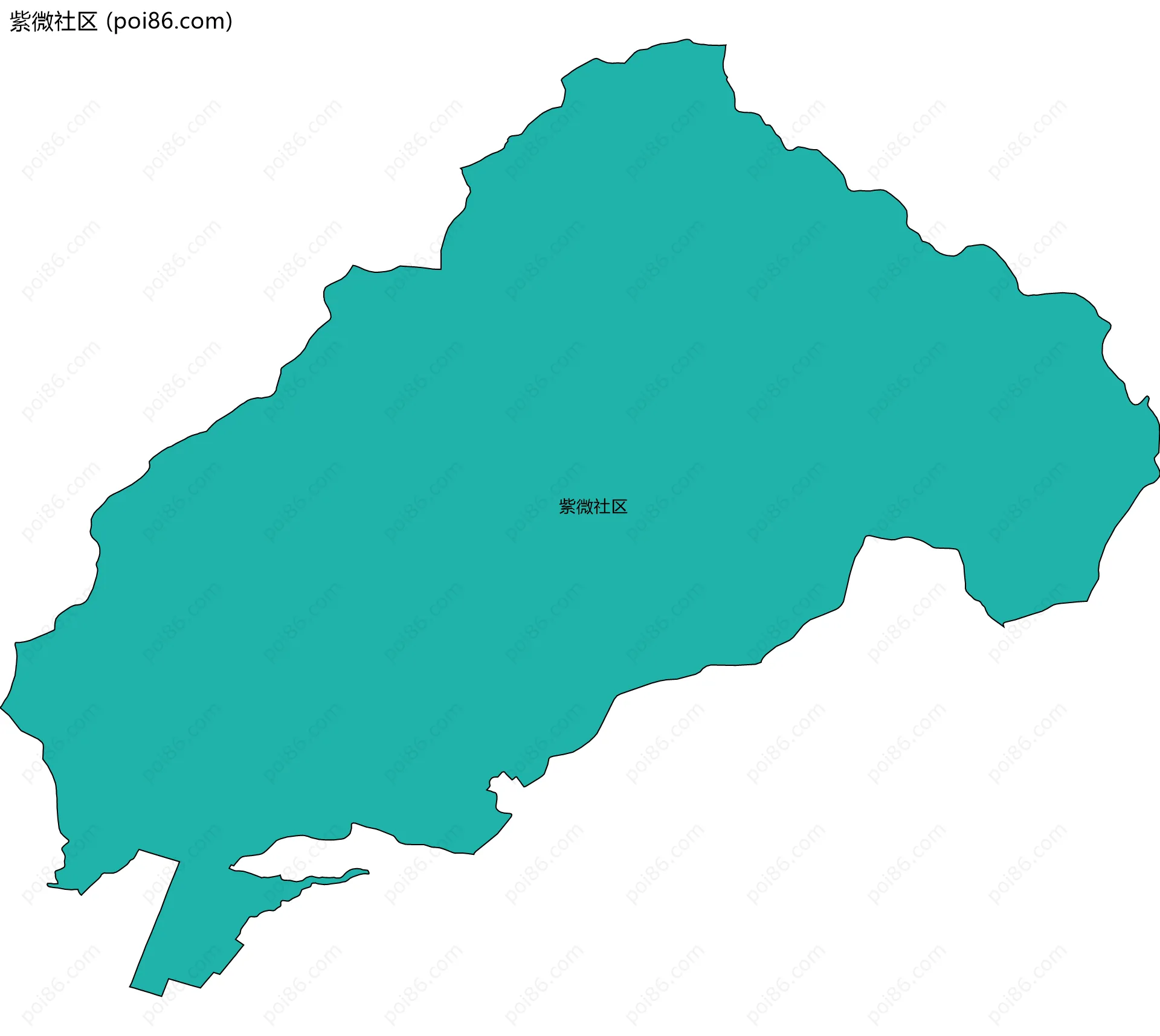 紫微社区边界地图