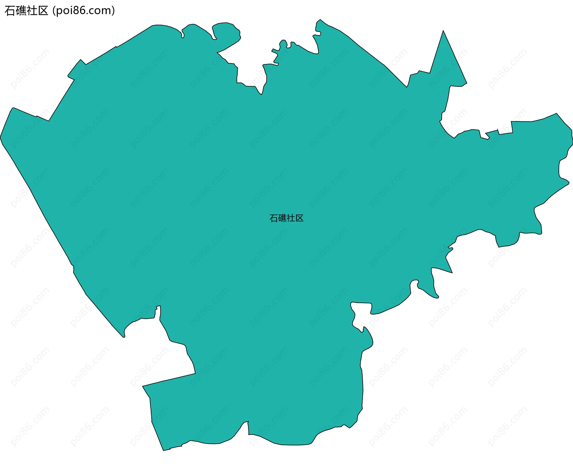 石礁社区边界地图