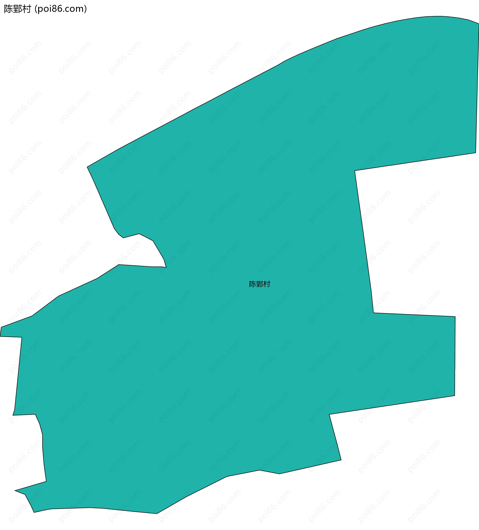 陈郢村边界地图