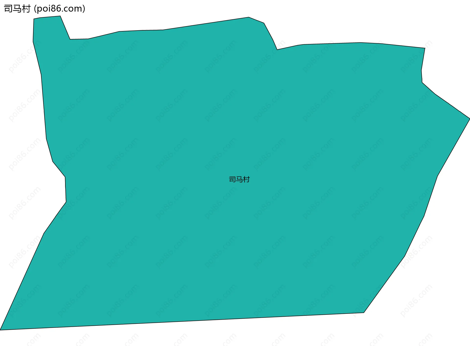 司马村边界地图