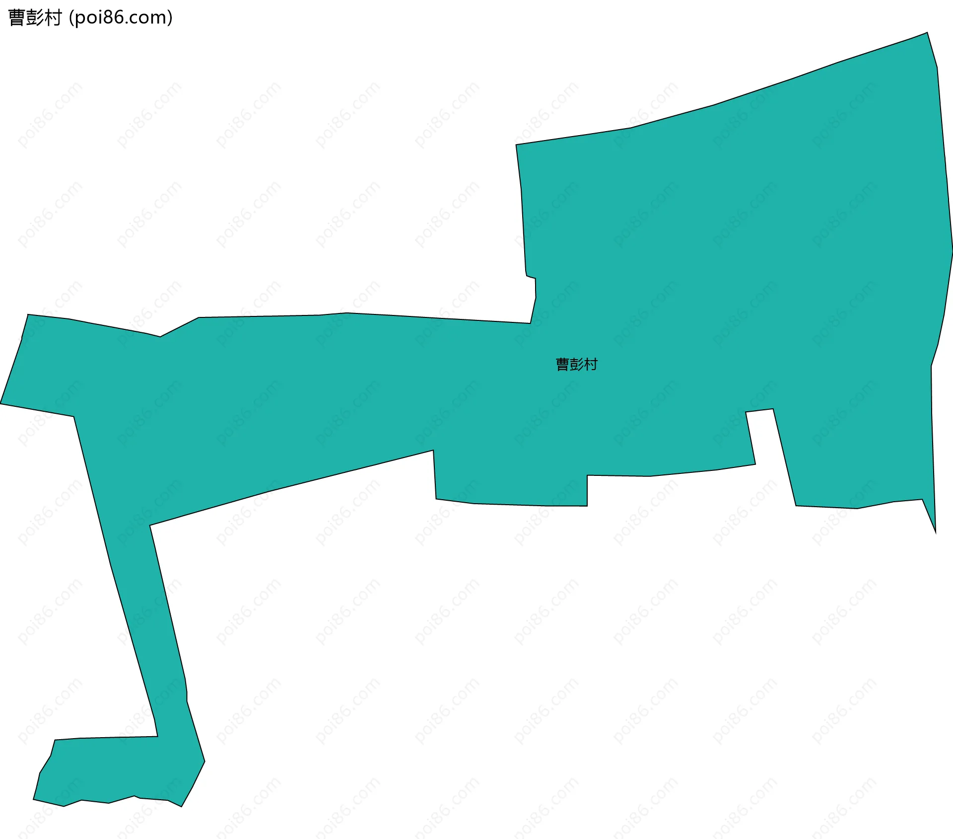 曹彭村边界地图