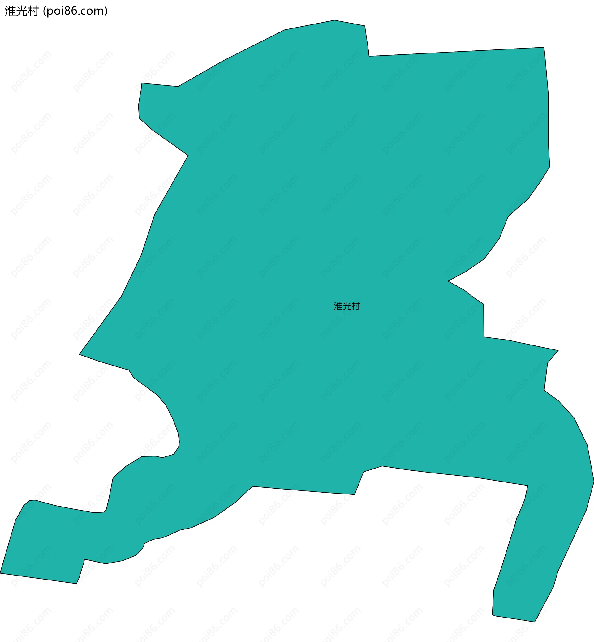 淮光村边界地图