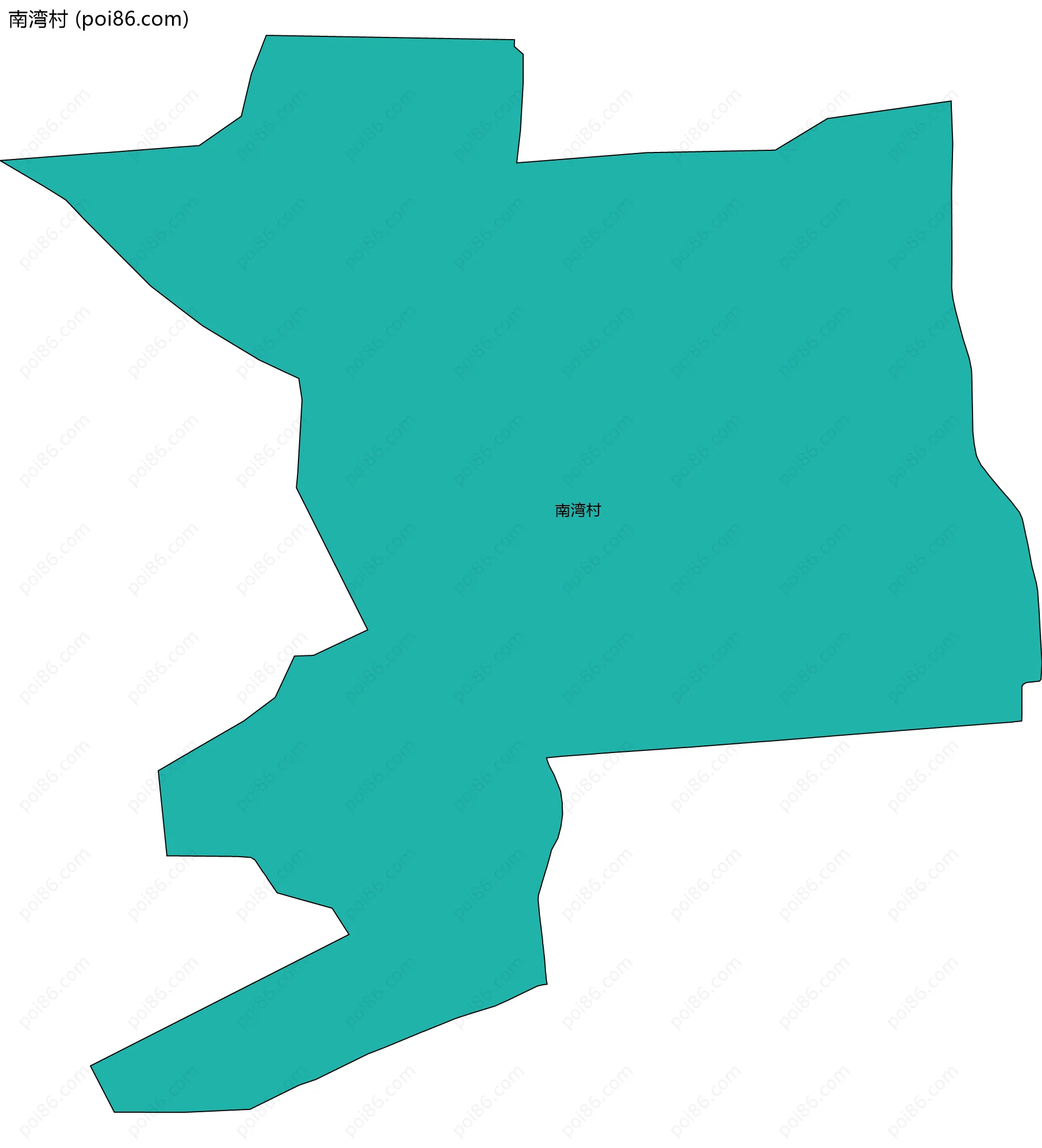 南湾村边界地图