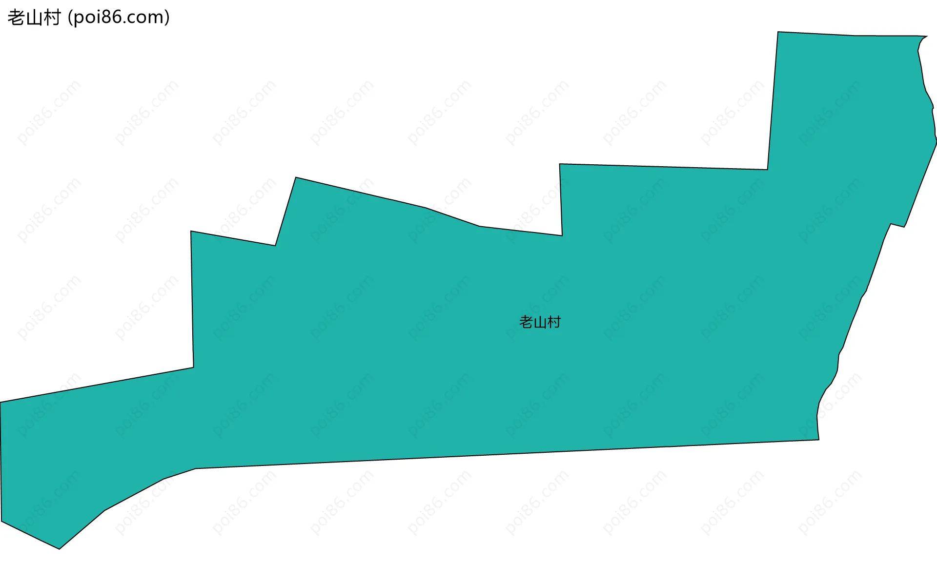 老山村边界地图