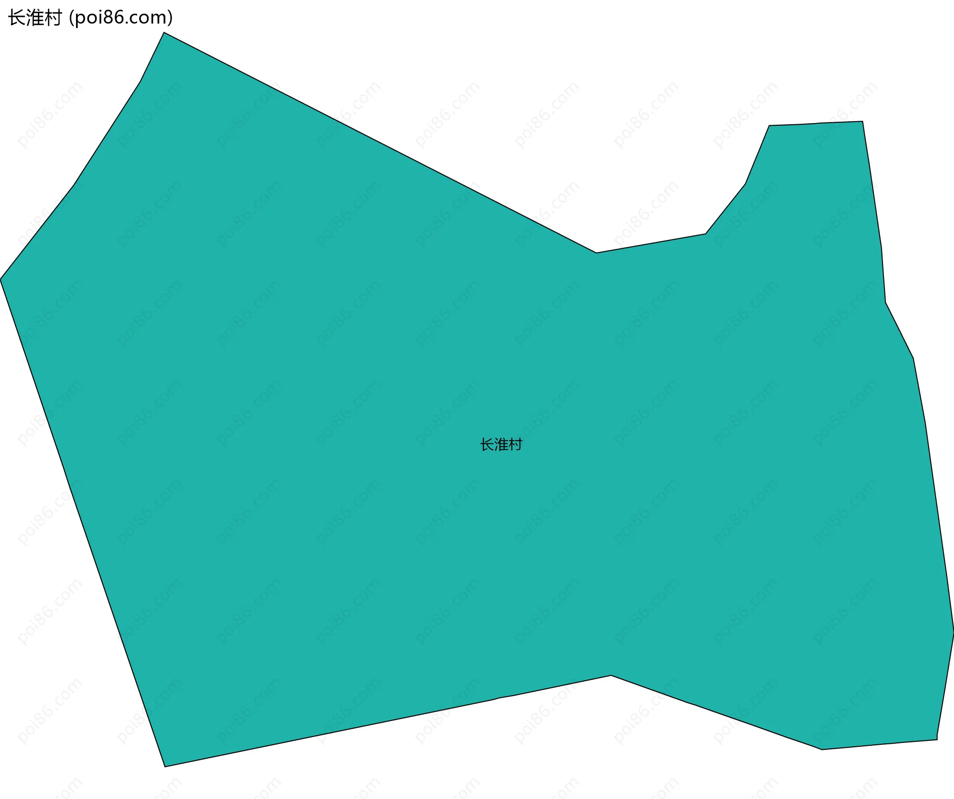 长淮村边界地图