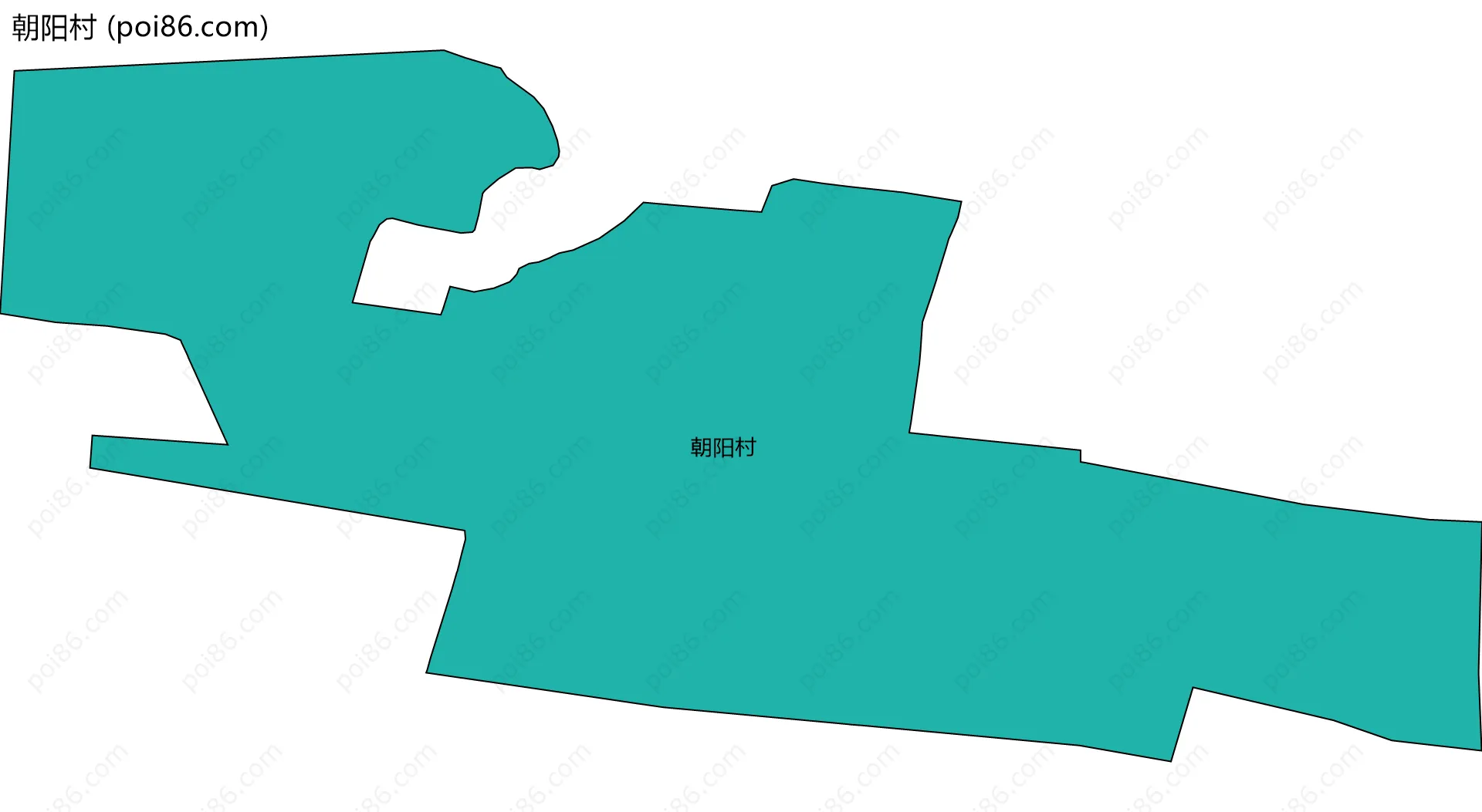 朝阳村边界地图