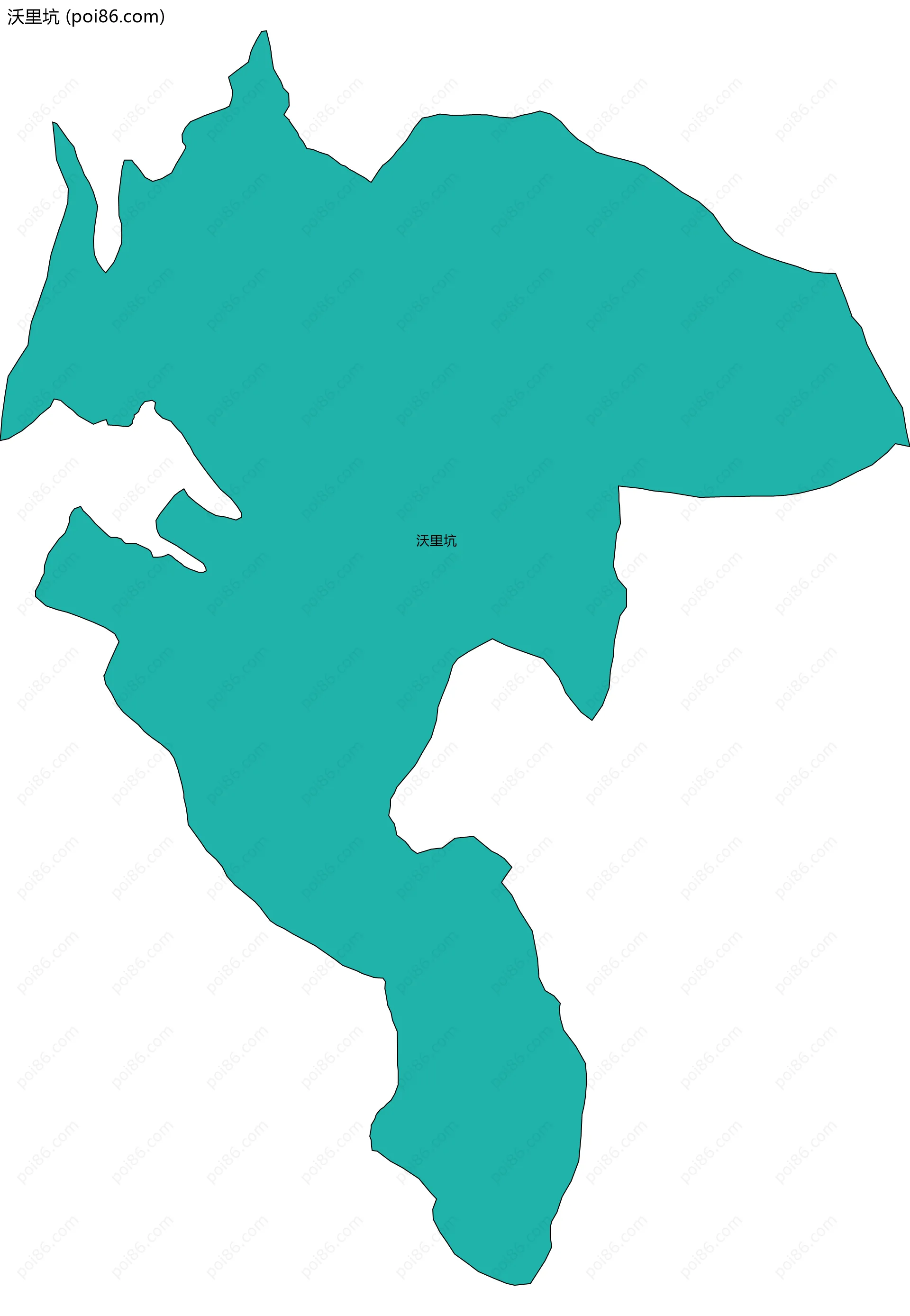 沃里坑边界地图