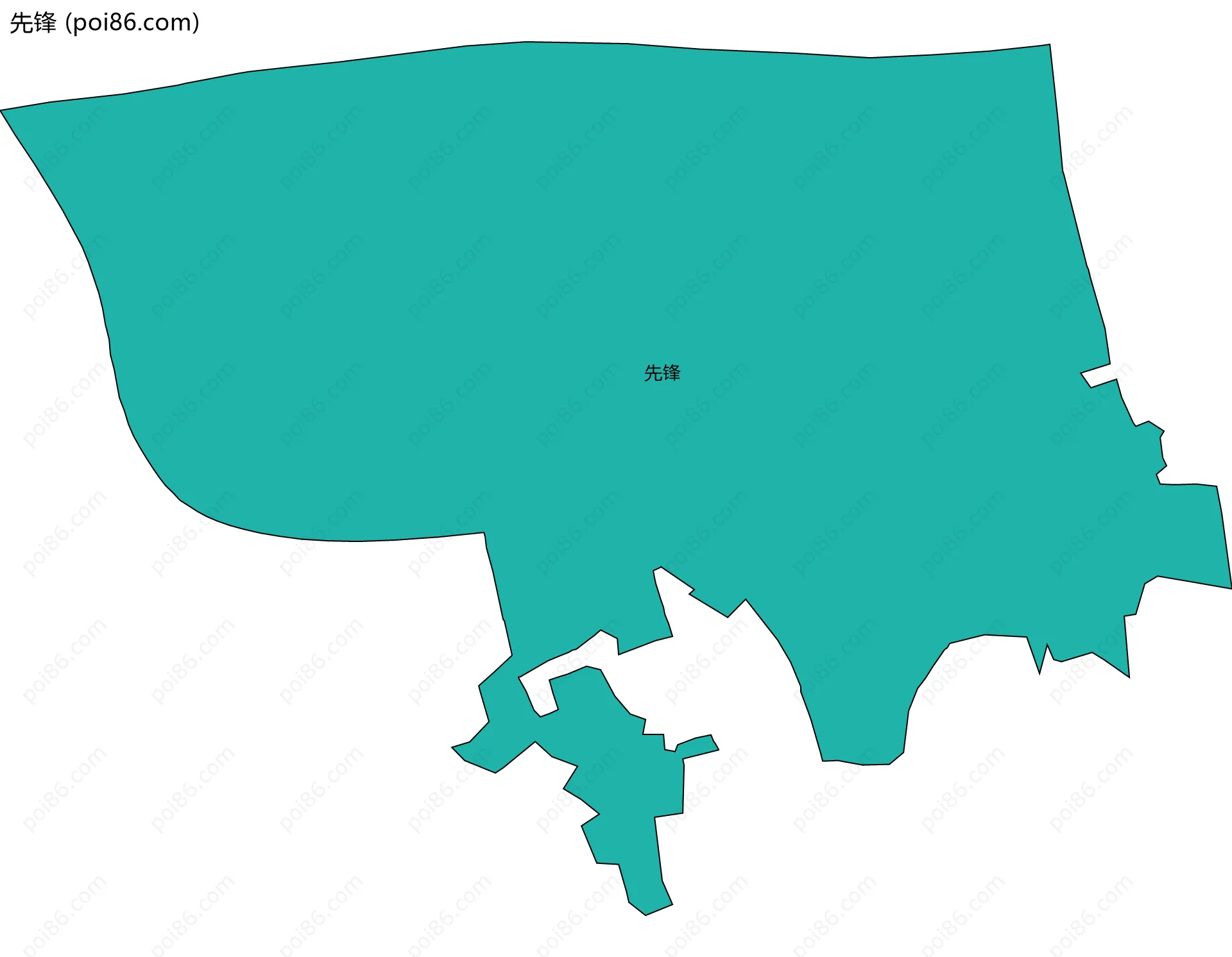 先锋边界地图