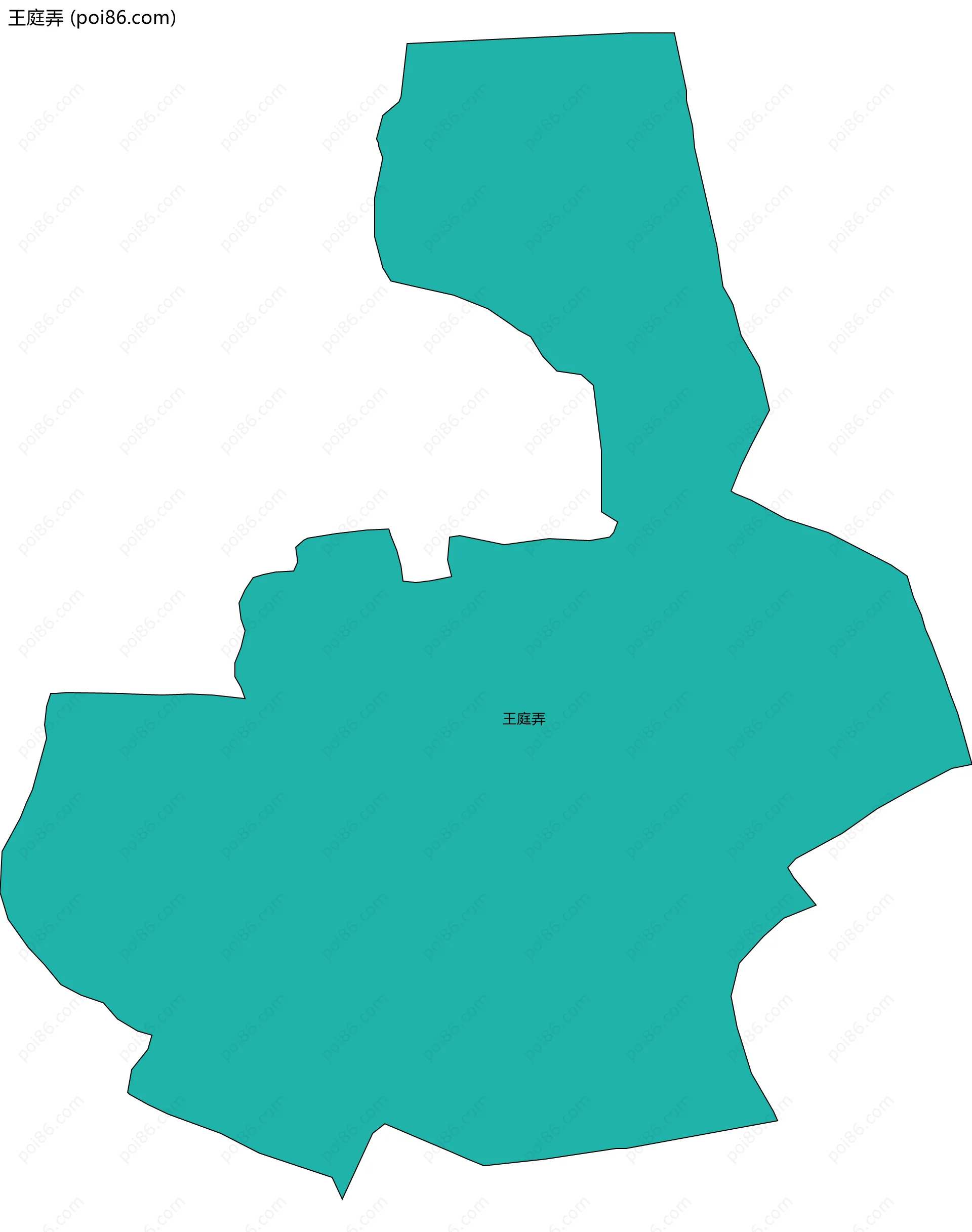 王庭弄边界地图