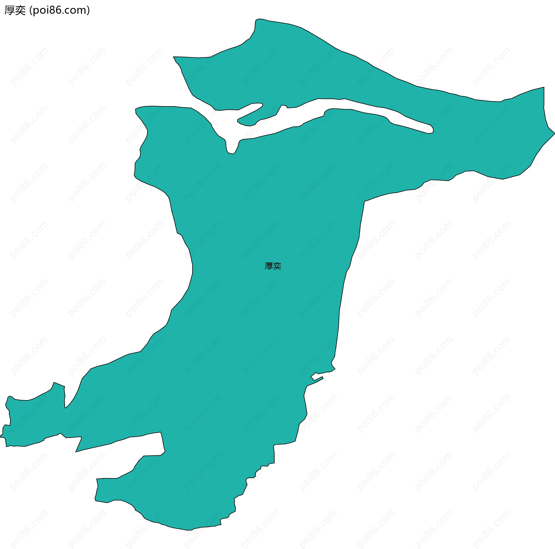 厚奕边界地图