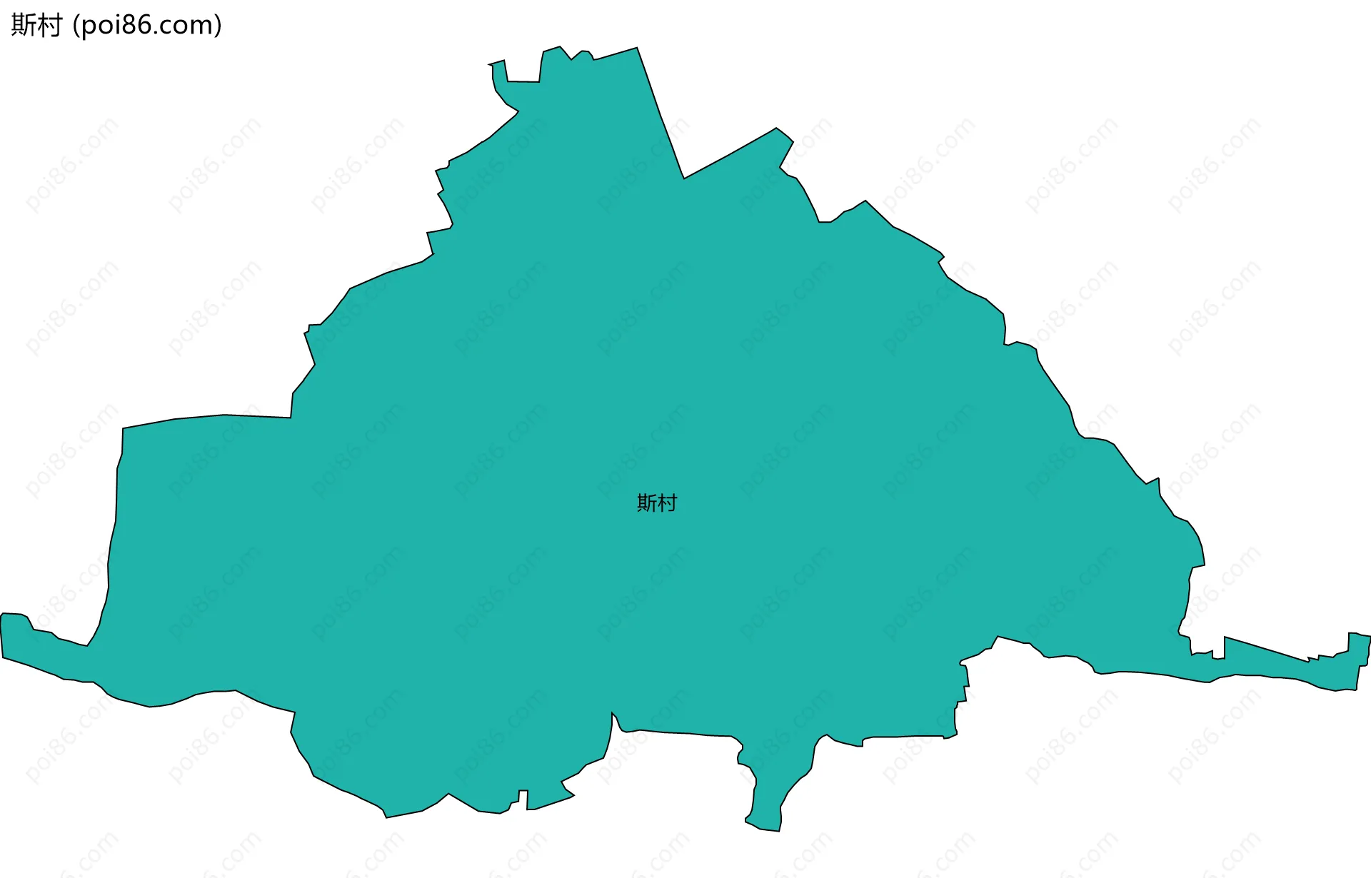 斯村边界地图