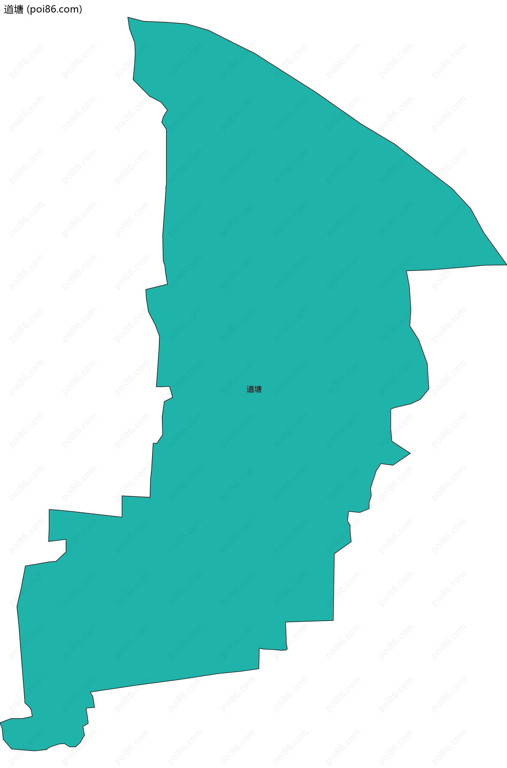 道塘边界地图