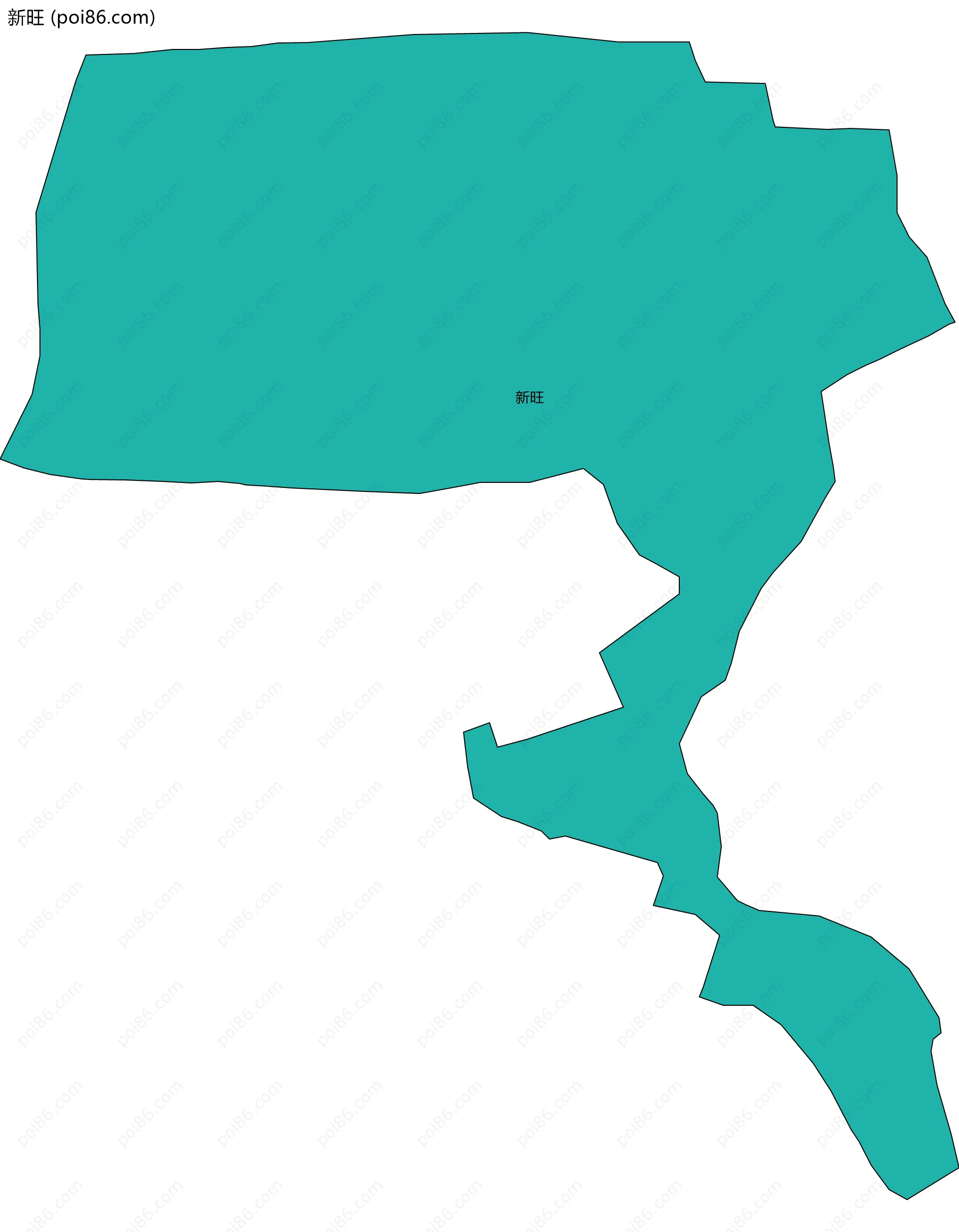 新旺边界地图