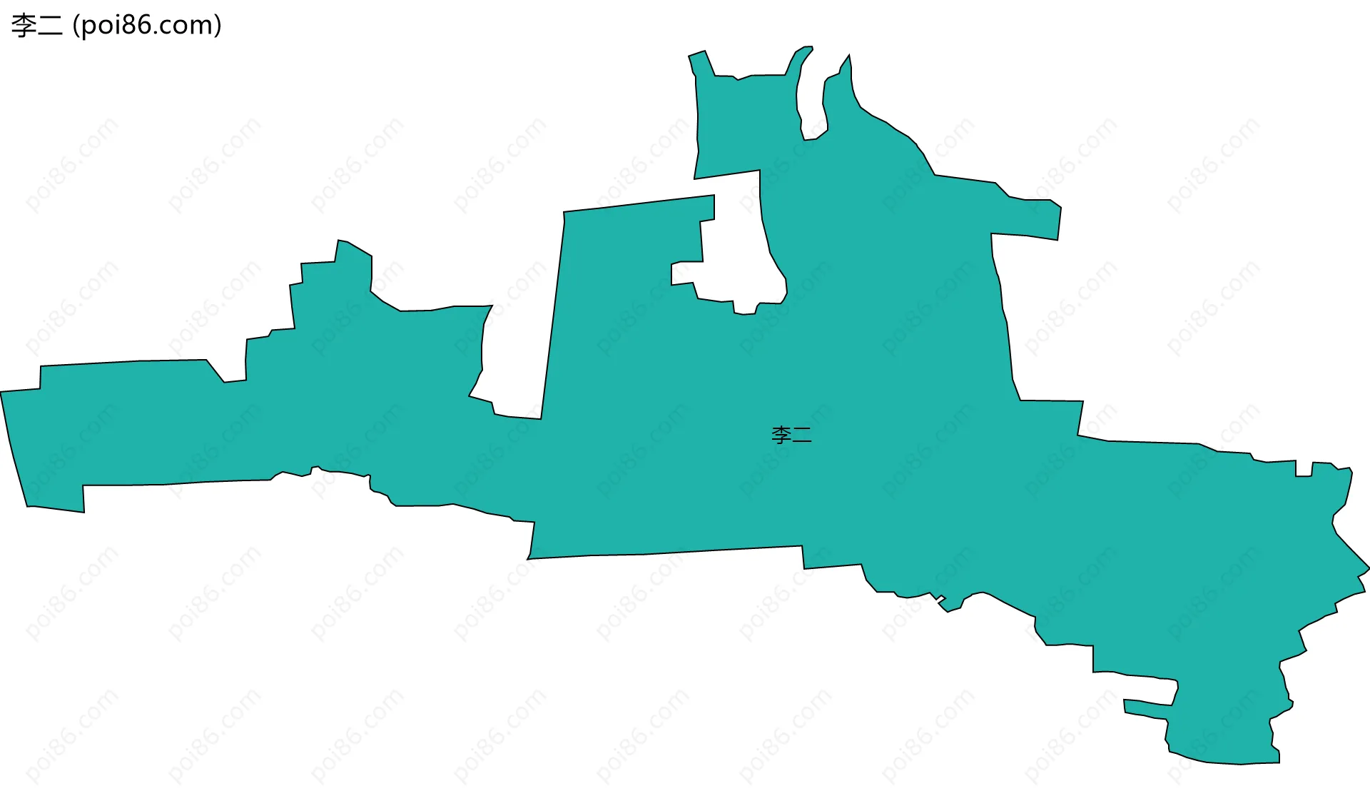 李二边界地图