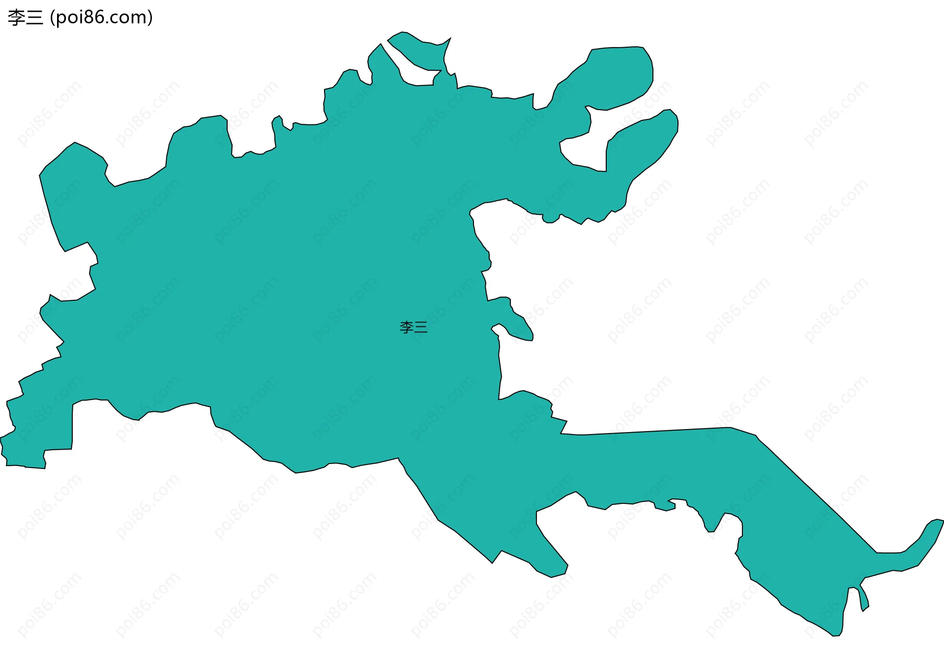 李三边界地图