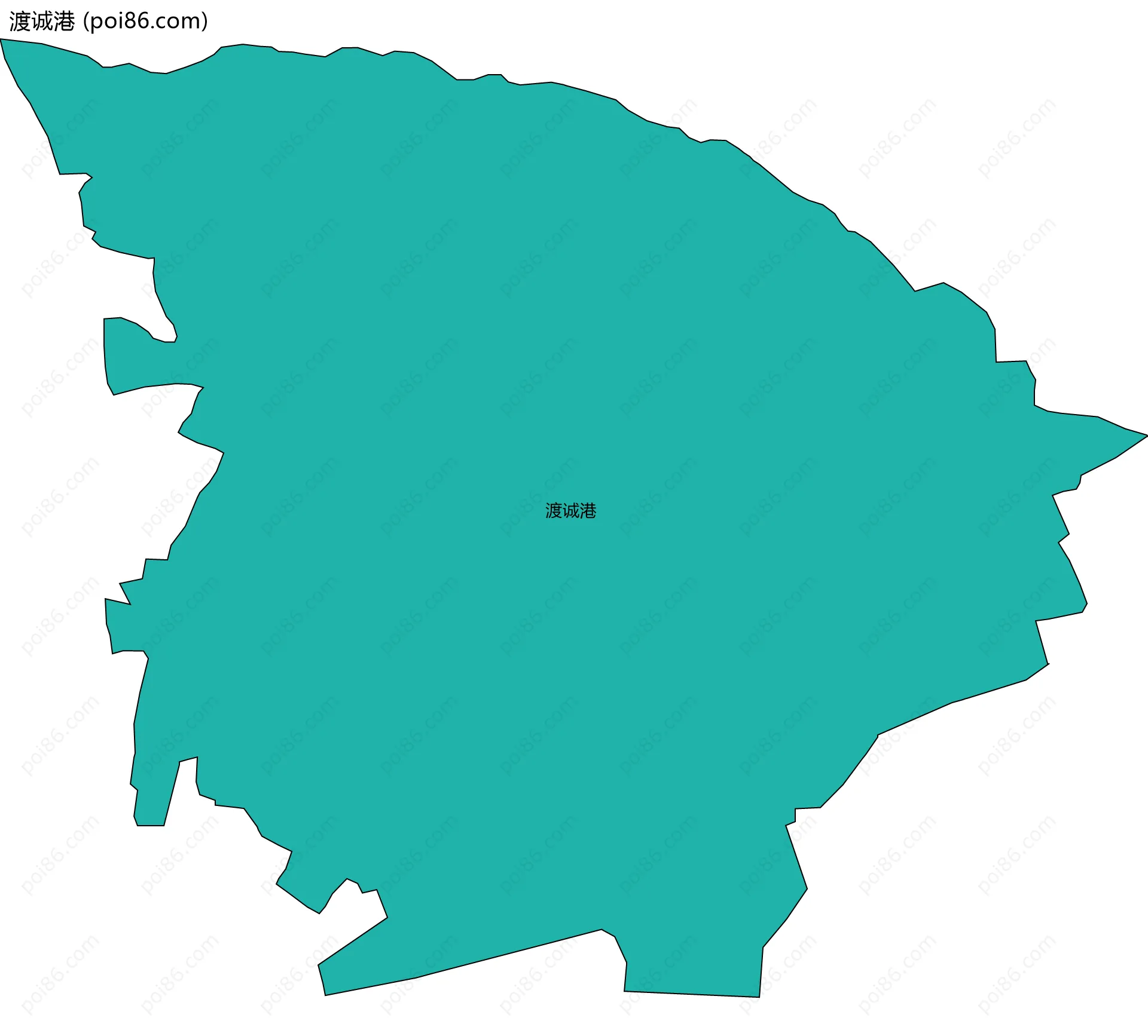 渡诚港边界地图