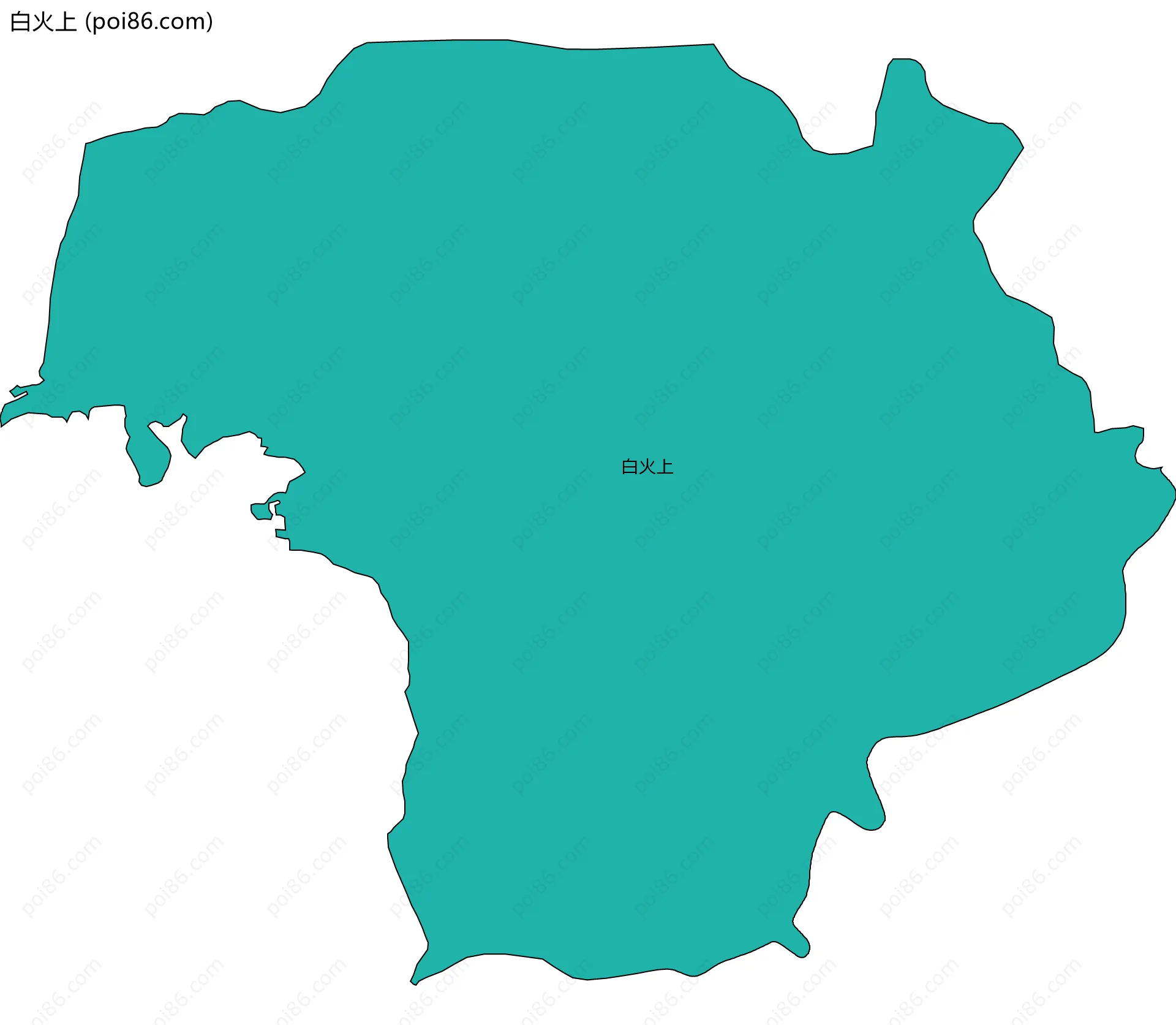 白火上边界地图