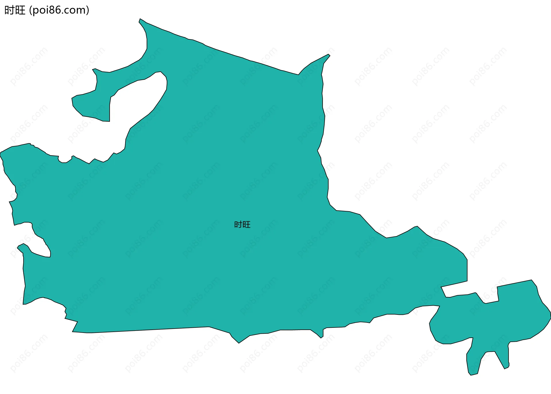 时旺边界地图