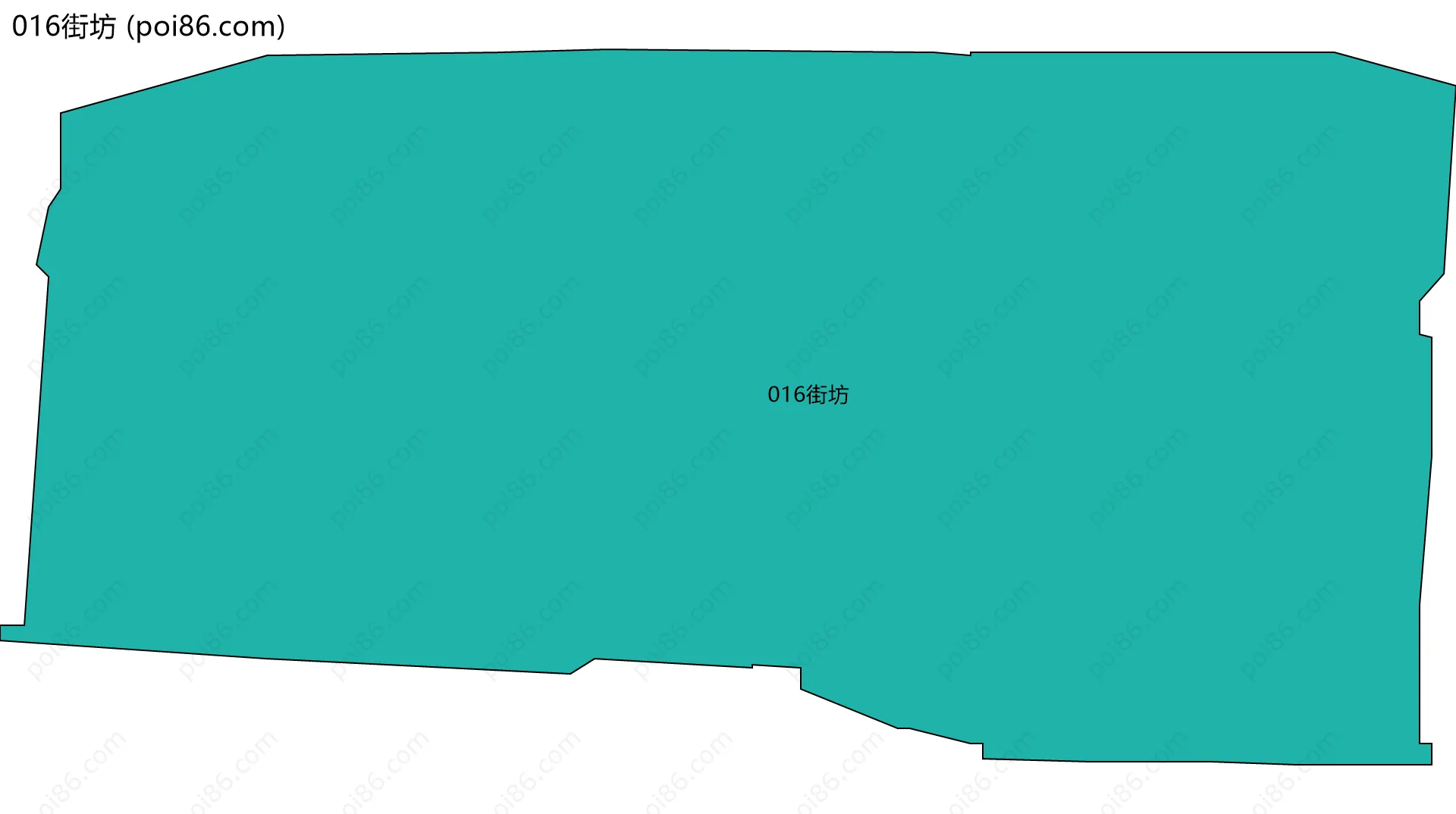 016街坊边界地图