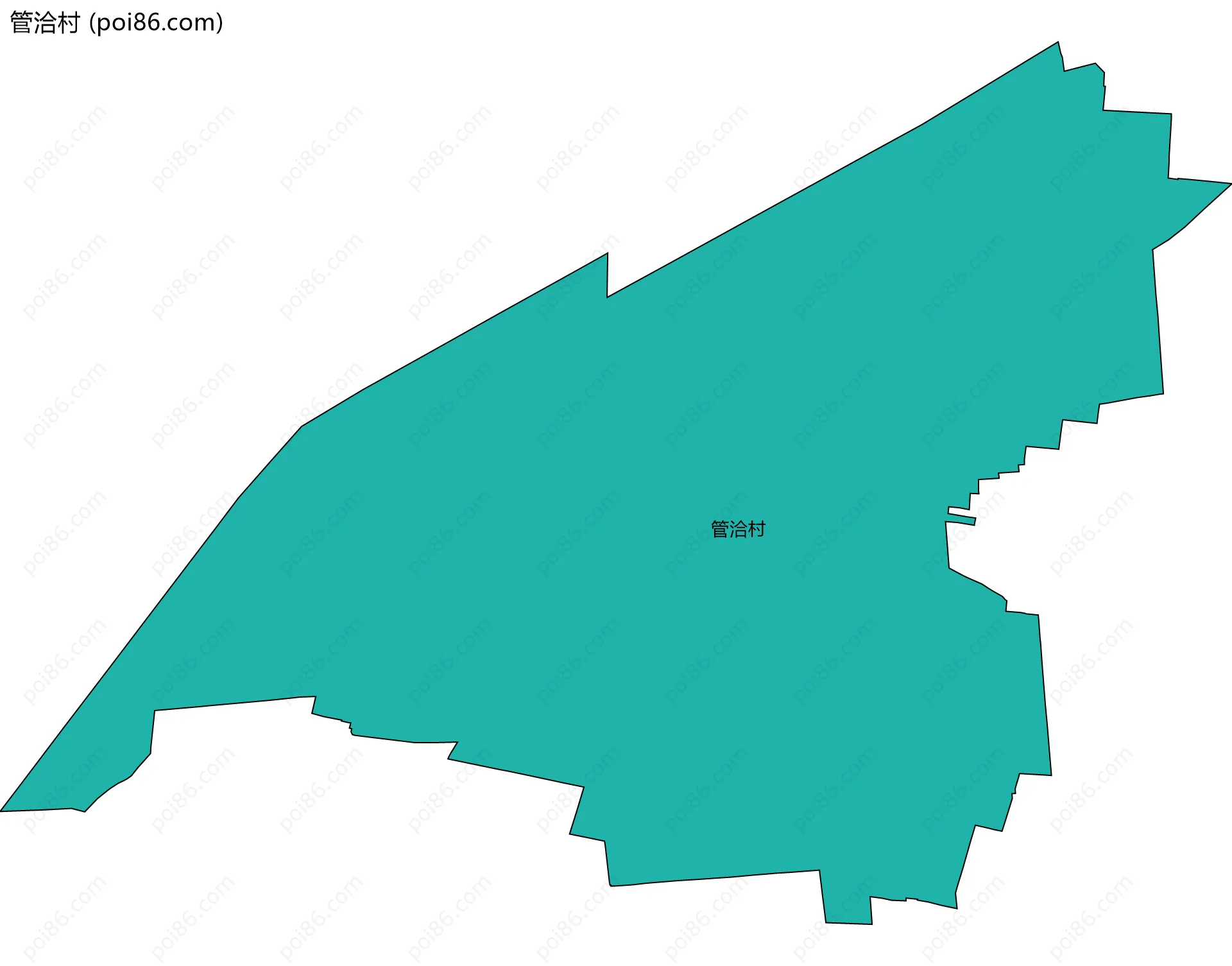 管洽村边界地图