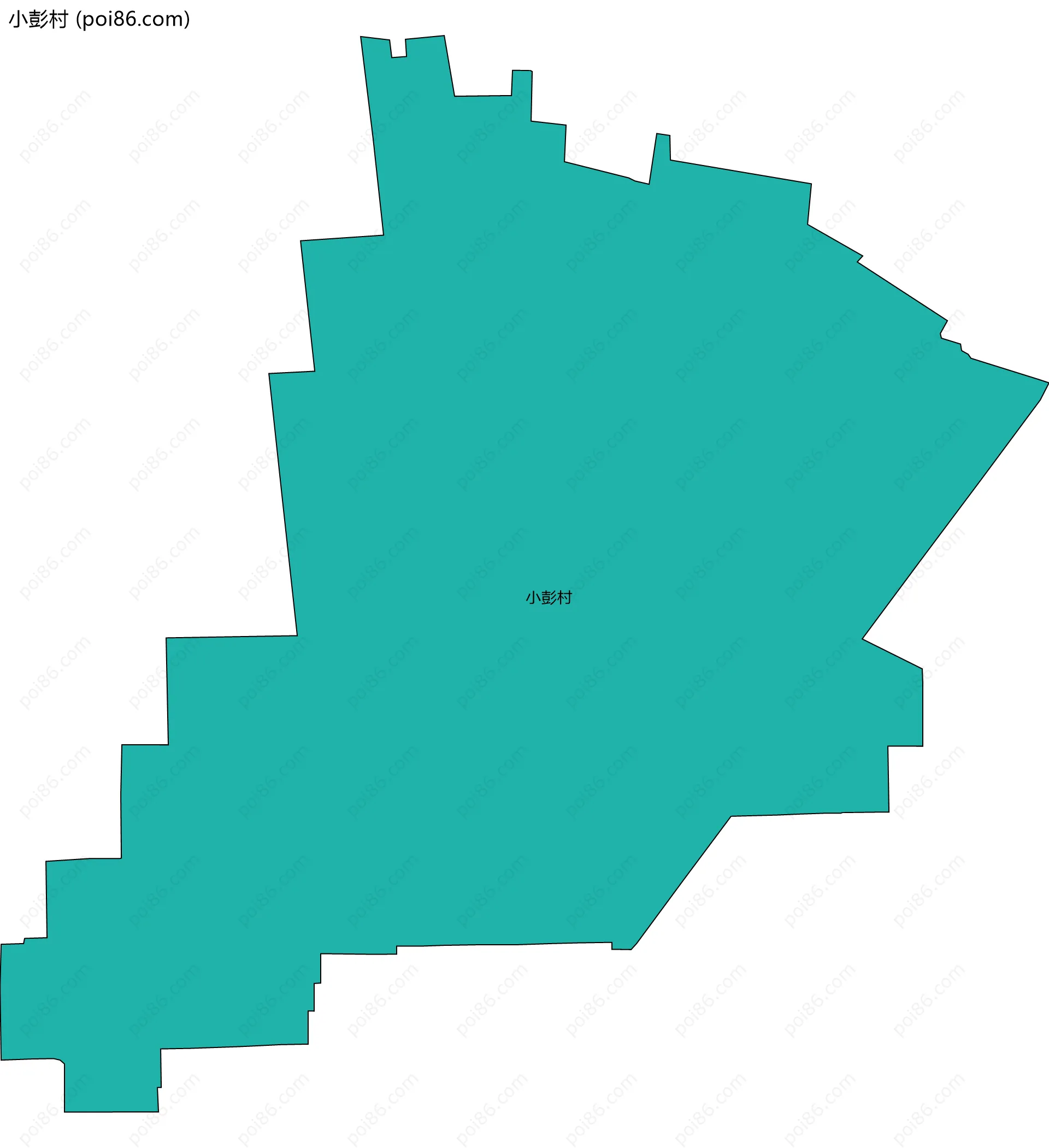 小彭村边界地图