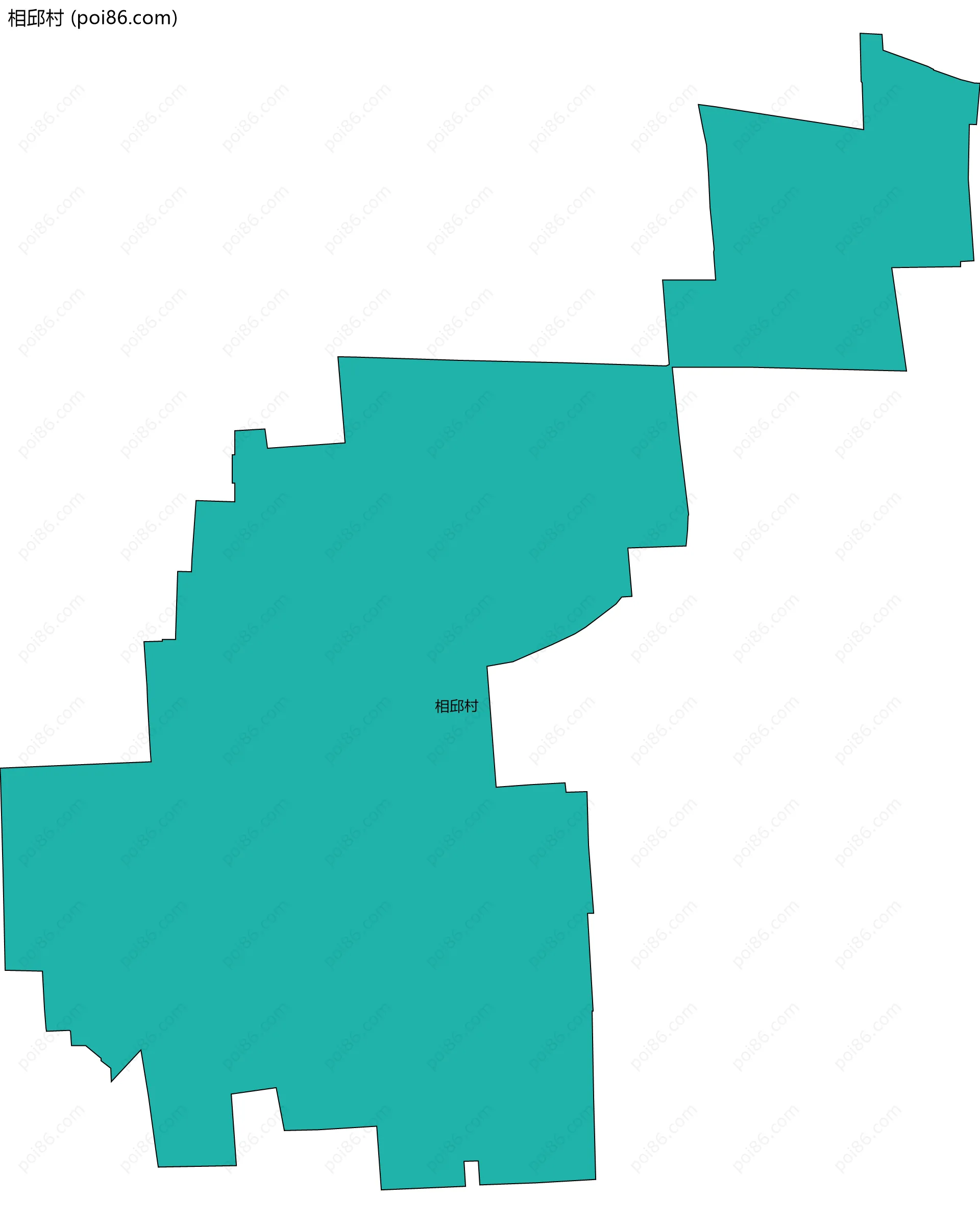 相邱村边界地图