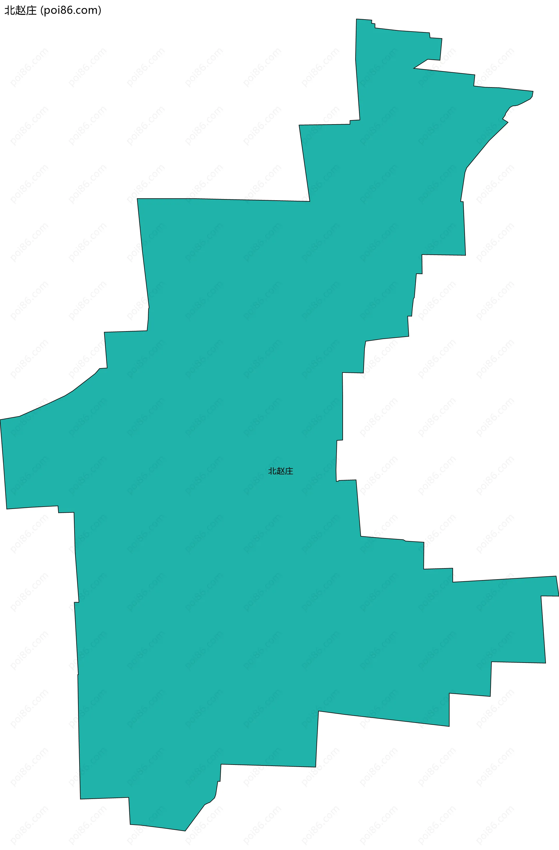 北赵庄边界地图
