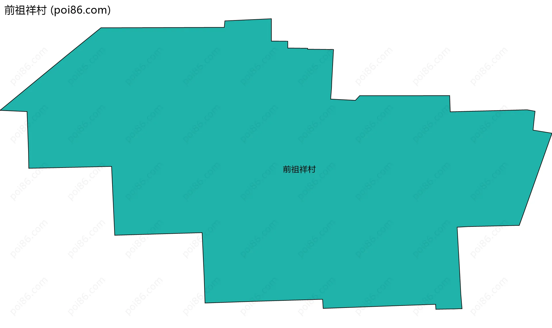 前祖祥村边界地图