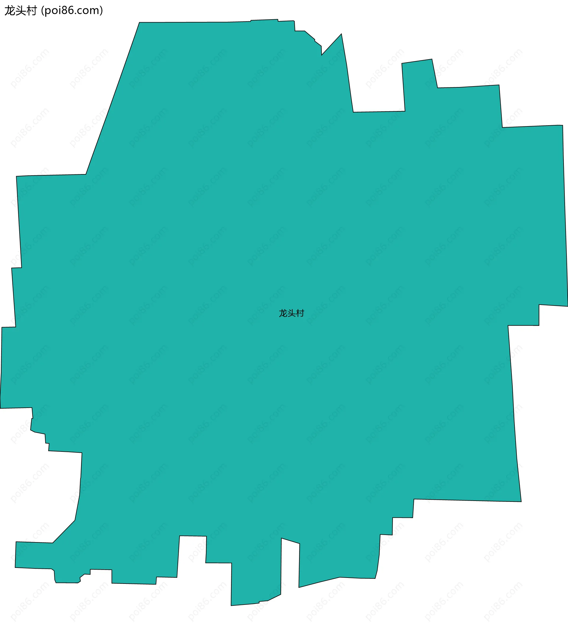 龙头村边界地图