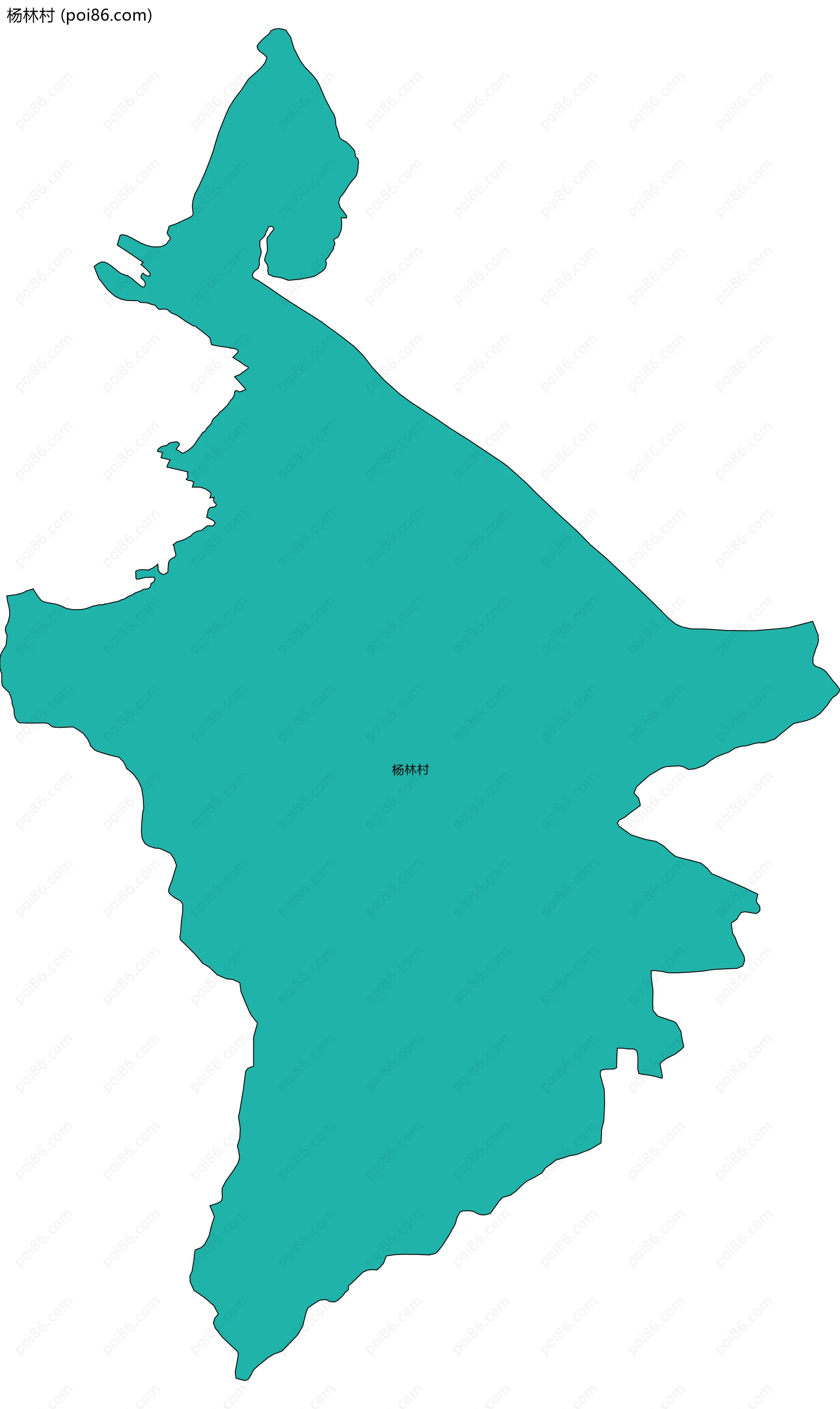 杨林村边界地图