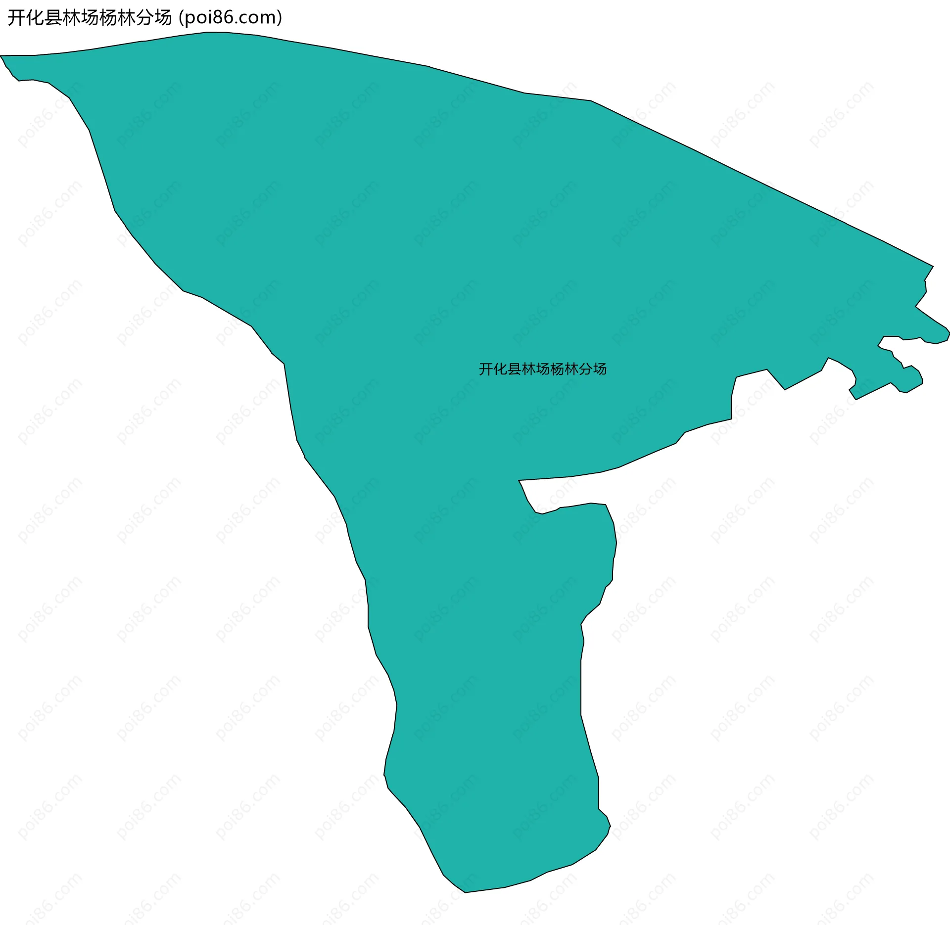 开化县林场杨林分场边界地图