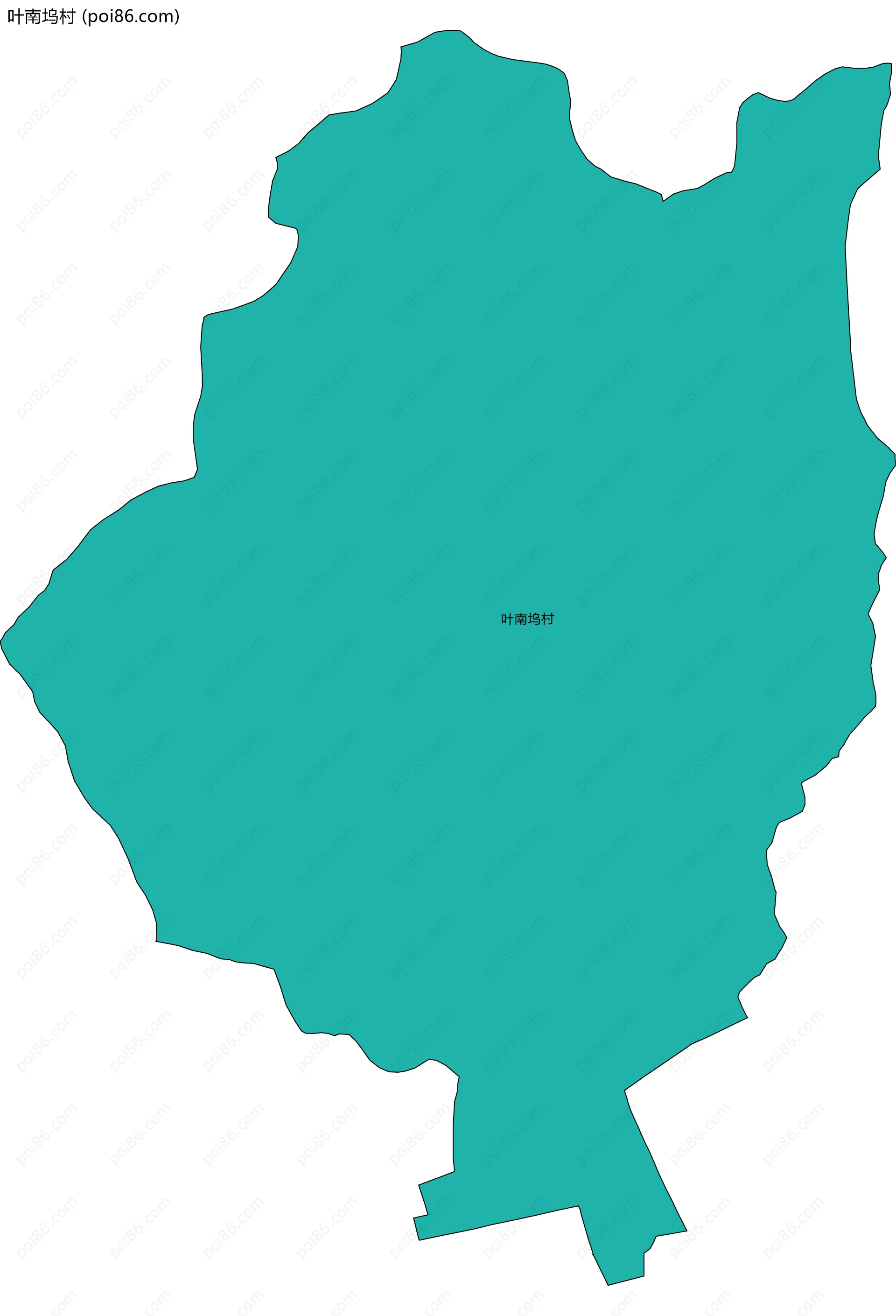 叶南坞村边界地图