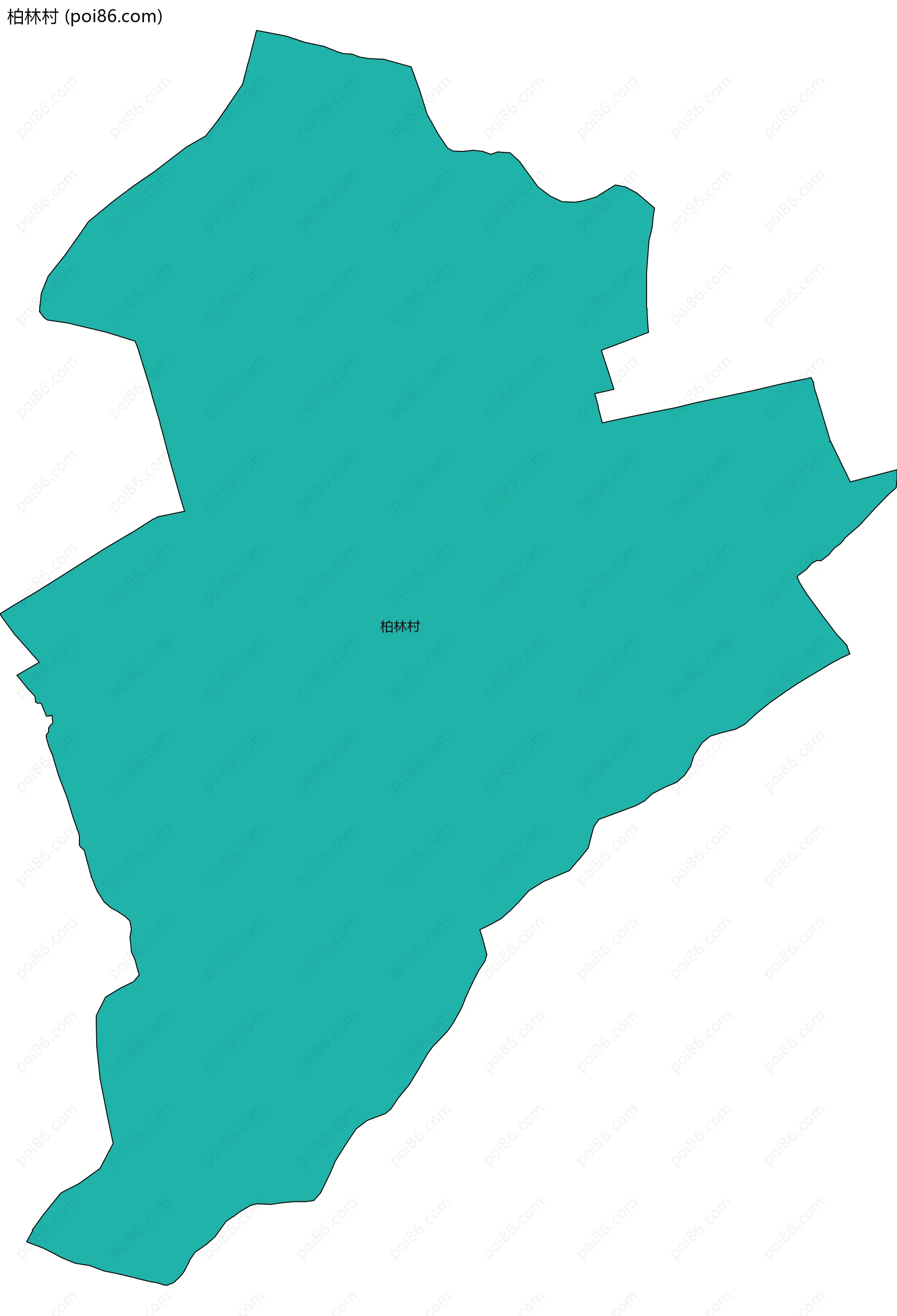 柏林村边界地图