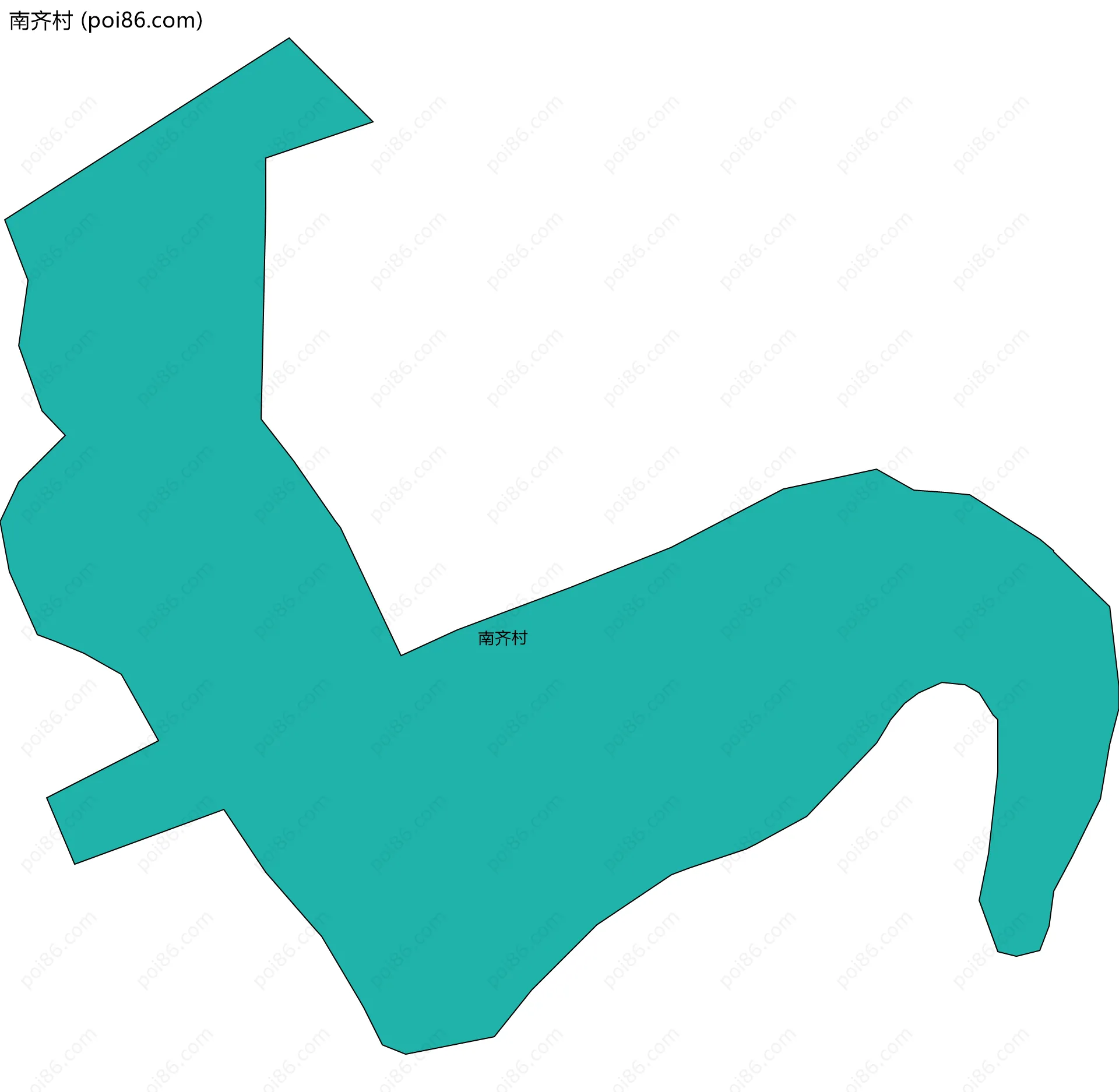 南齐村边界地图