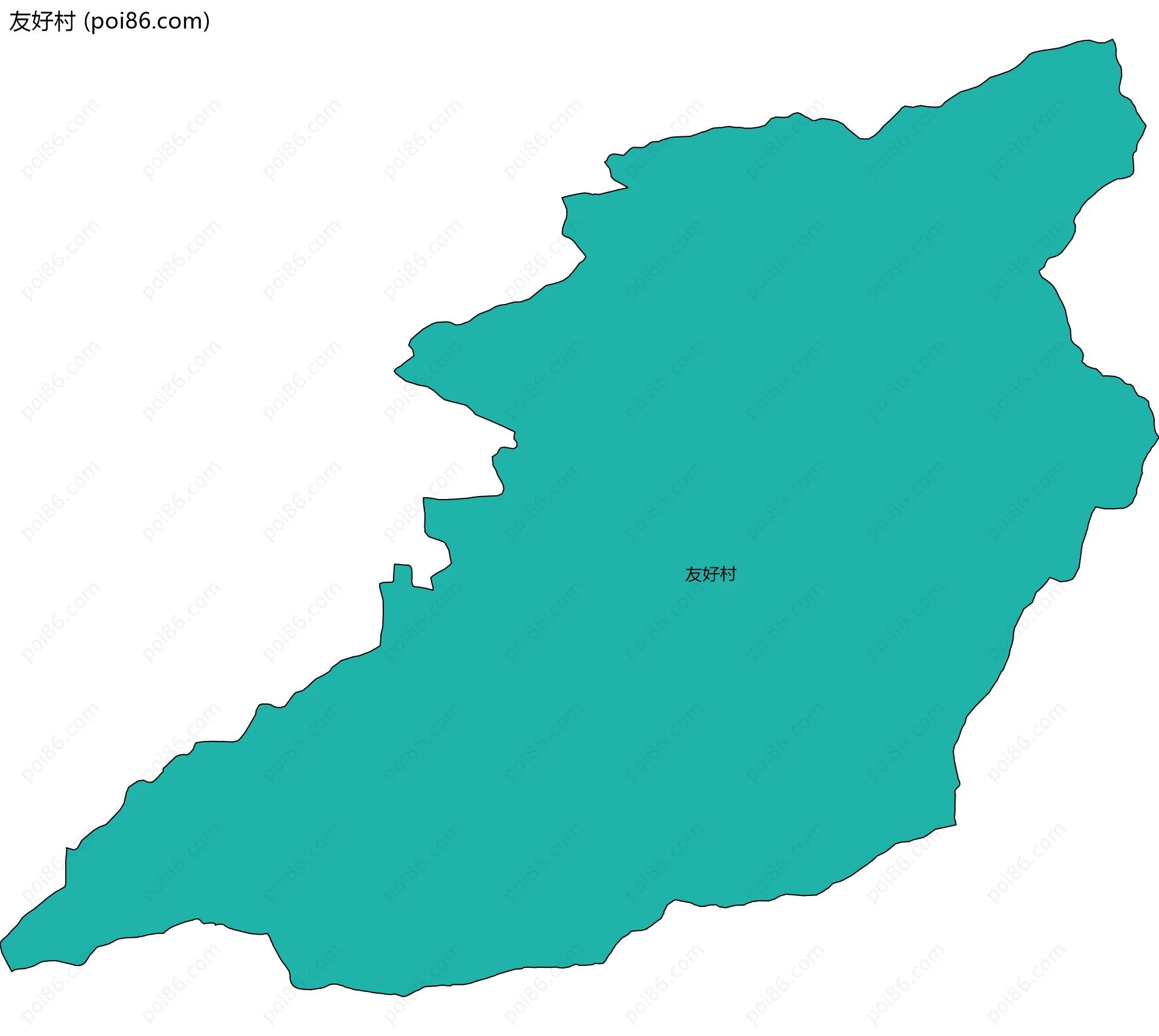 友好村边界地图