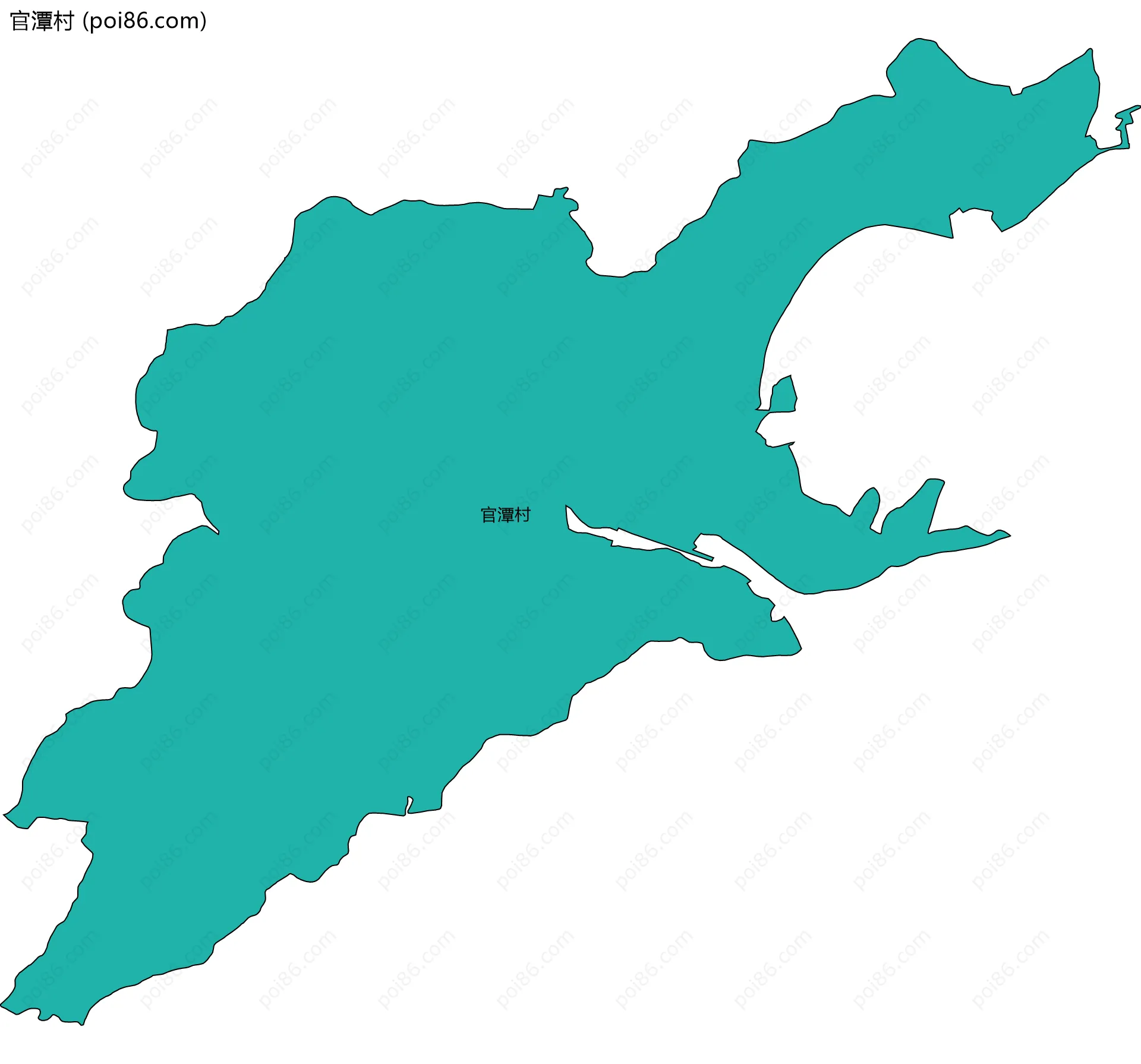 官潭村边界地图