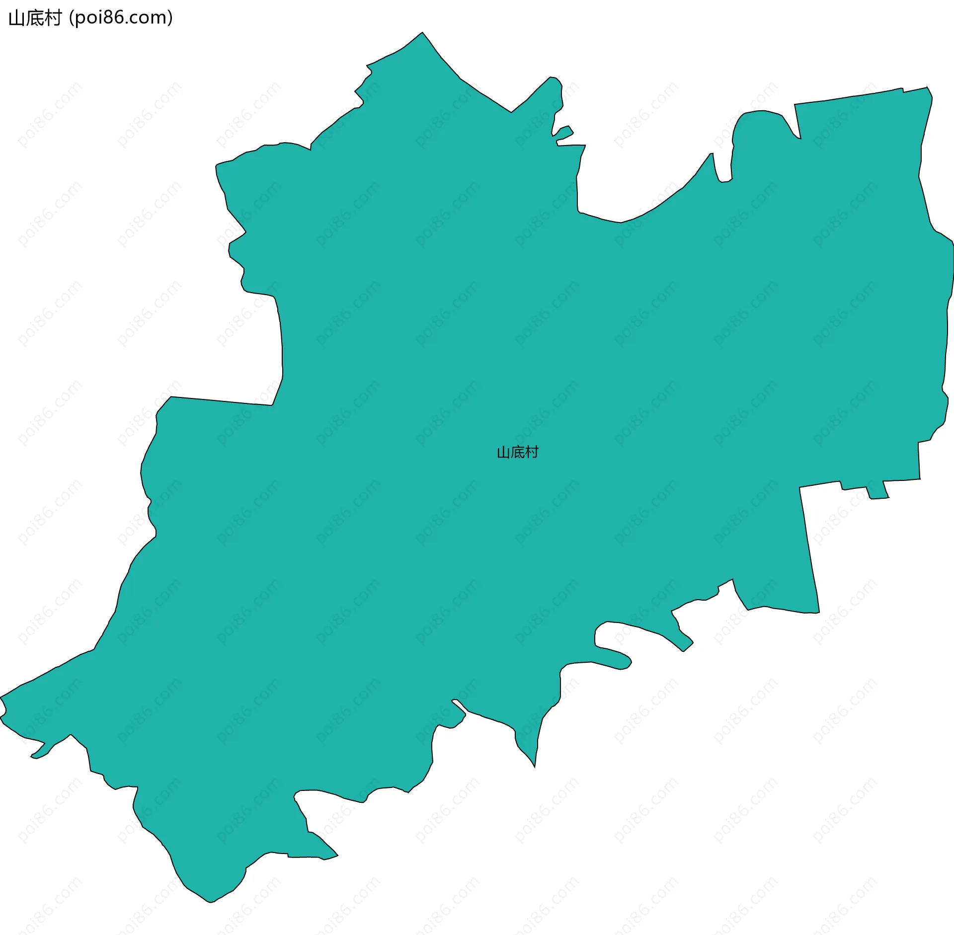 山底村边界地图