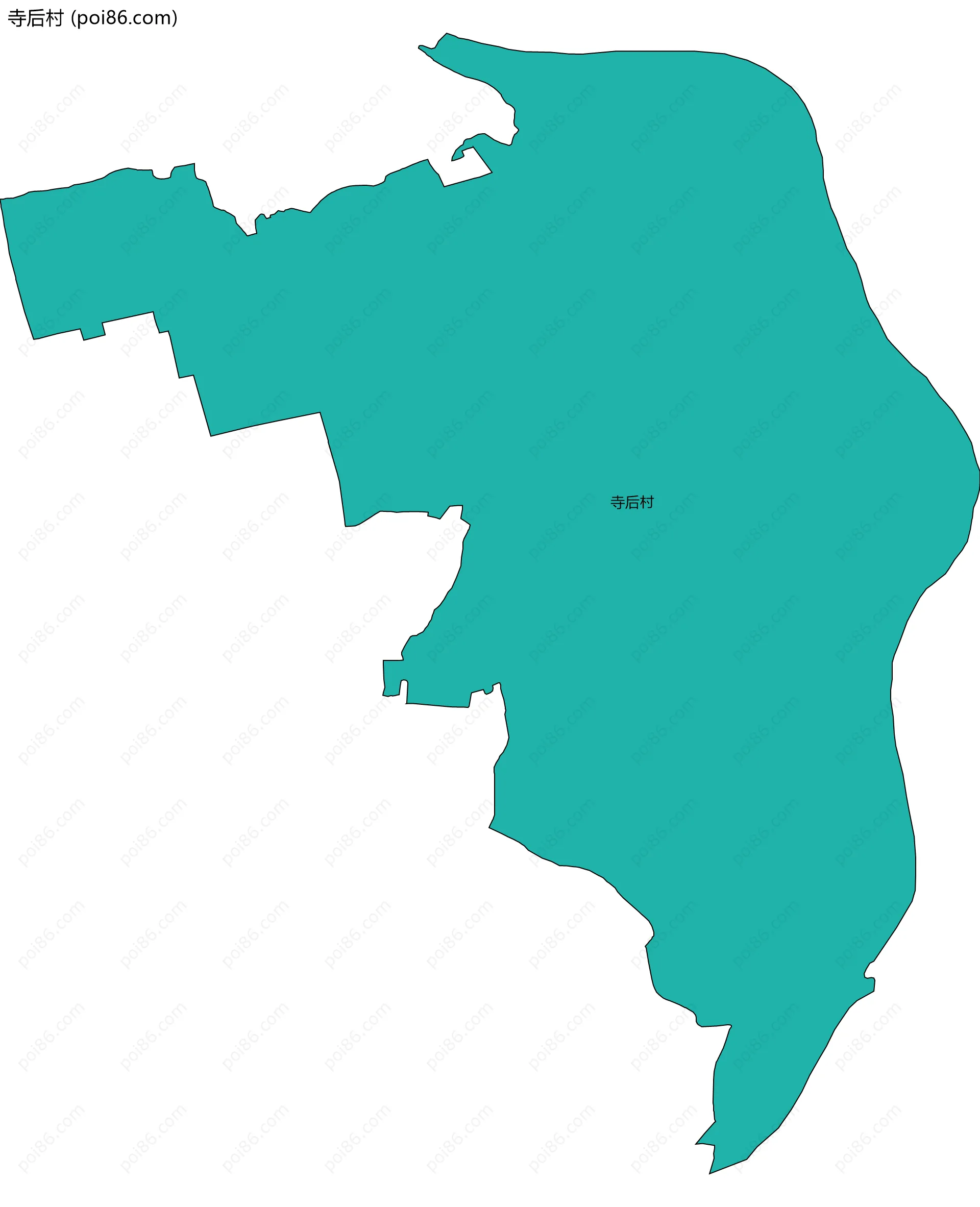 寺后村边界地图