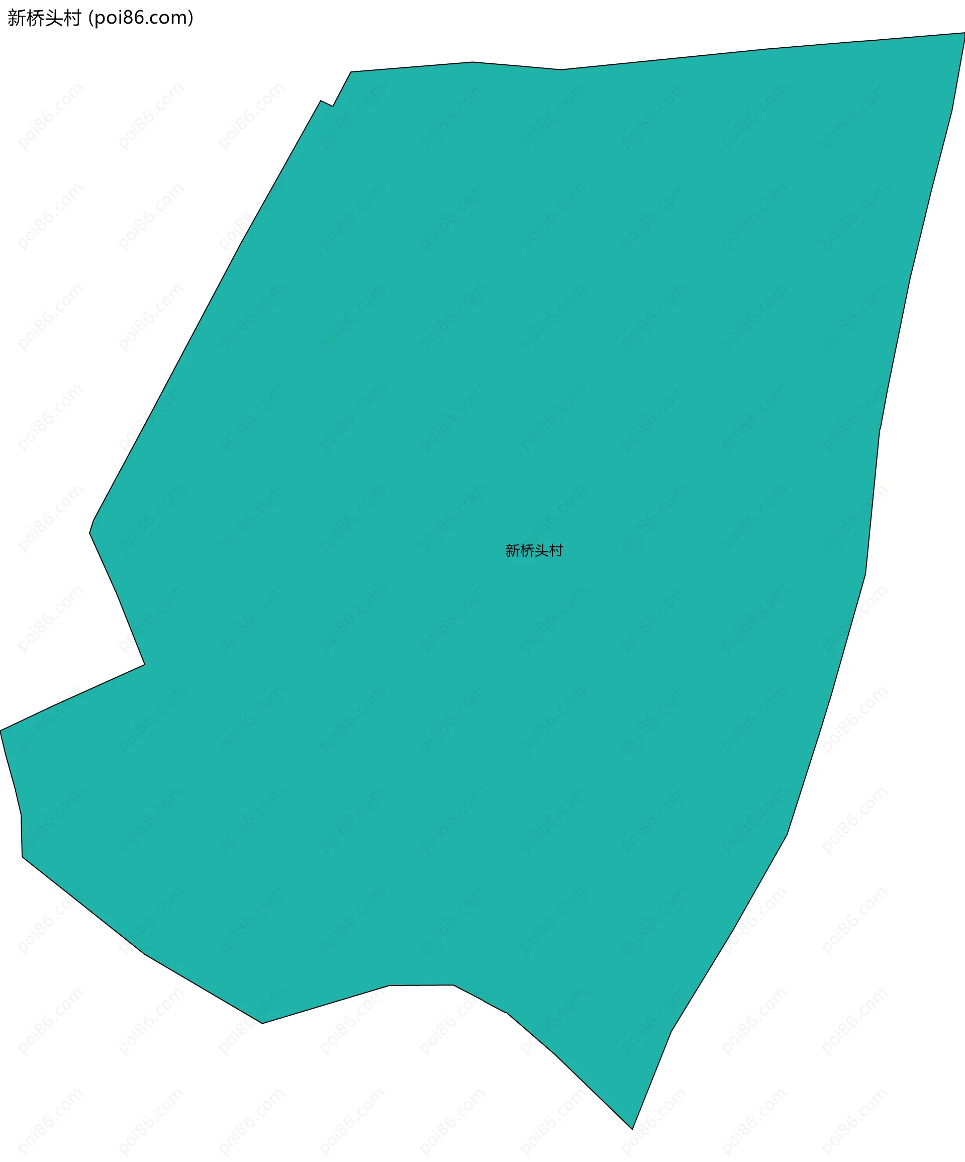 新桥头村边界地图