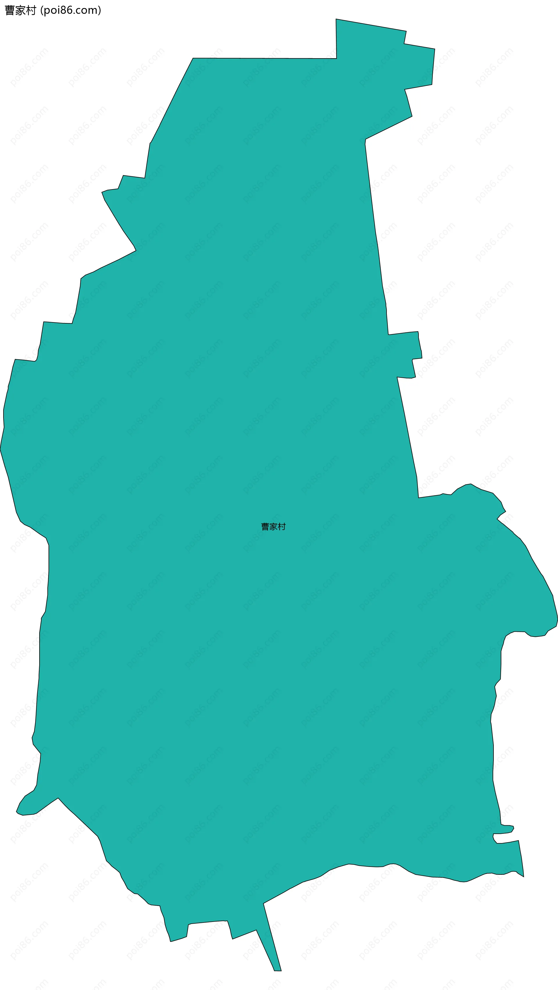 曹家村边界地图