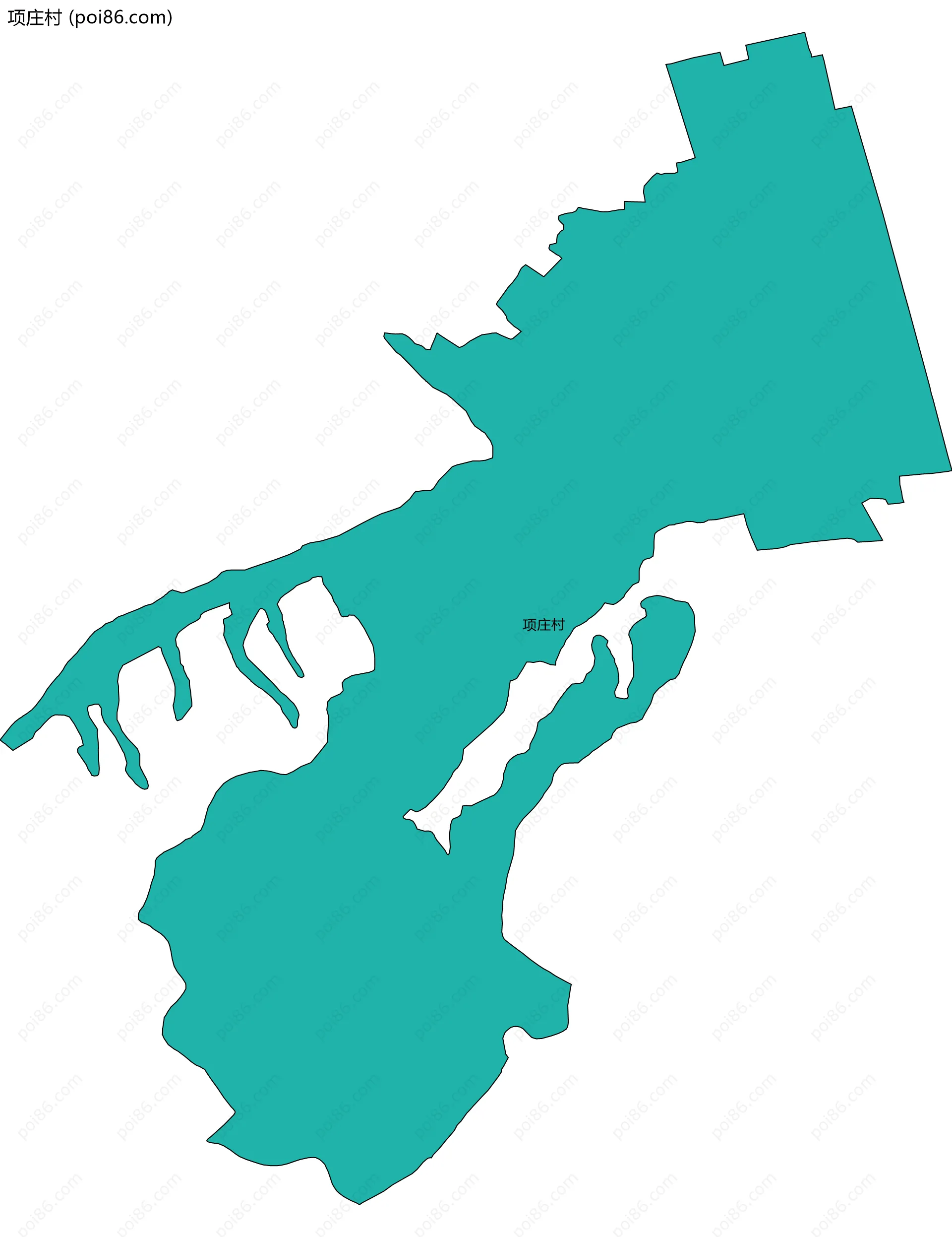 项庄村边界地图